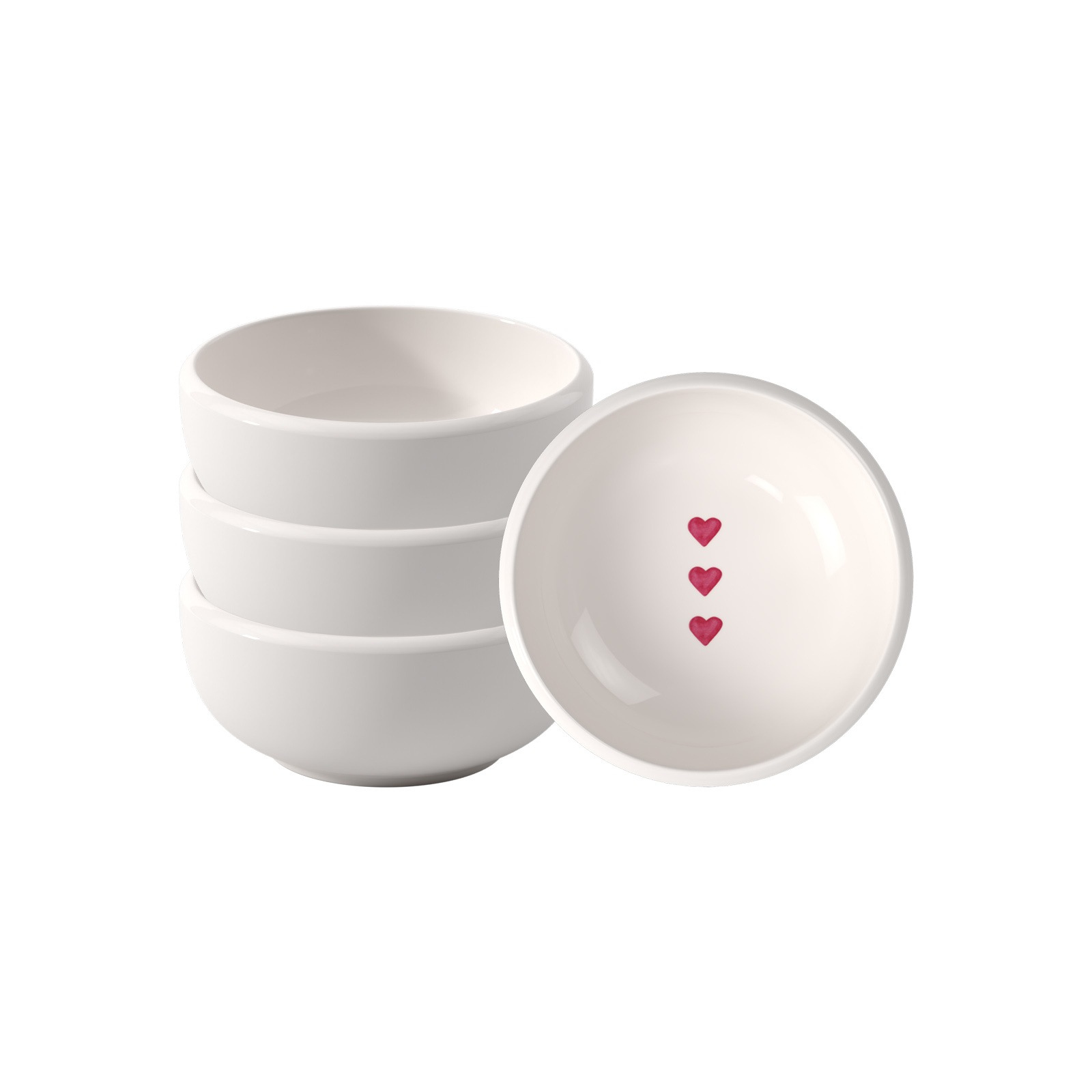 like. by Villeroy & Boch Dipschale "Dipschalen With Love ø 8 cm 6er Set weiß" 6 Spülmaschinengeeignet, Mikrowellengeeignet