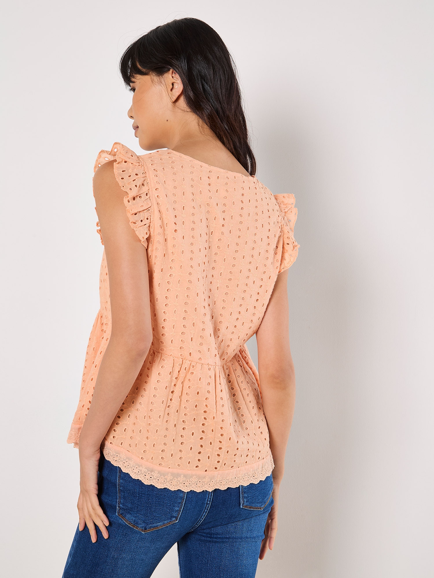 Apricot Blusentop »Broderie Top« mit Rüschen