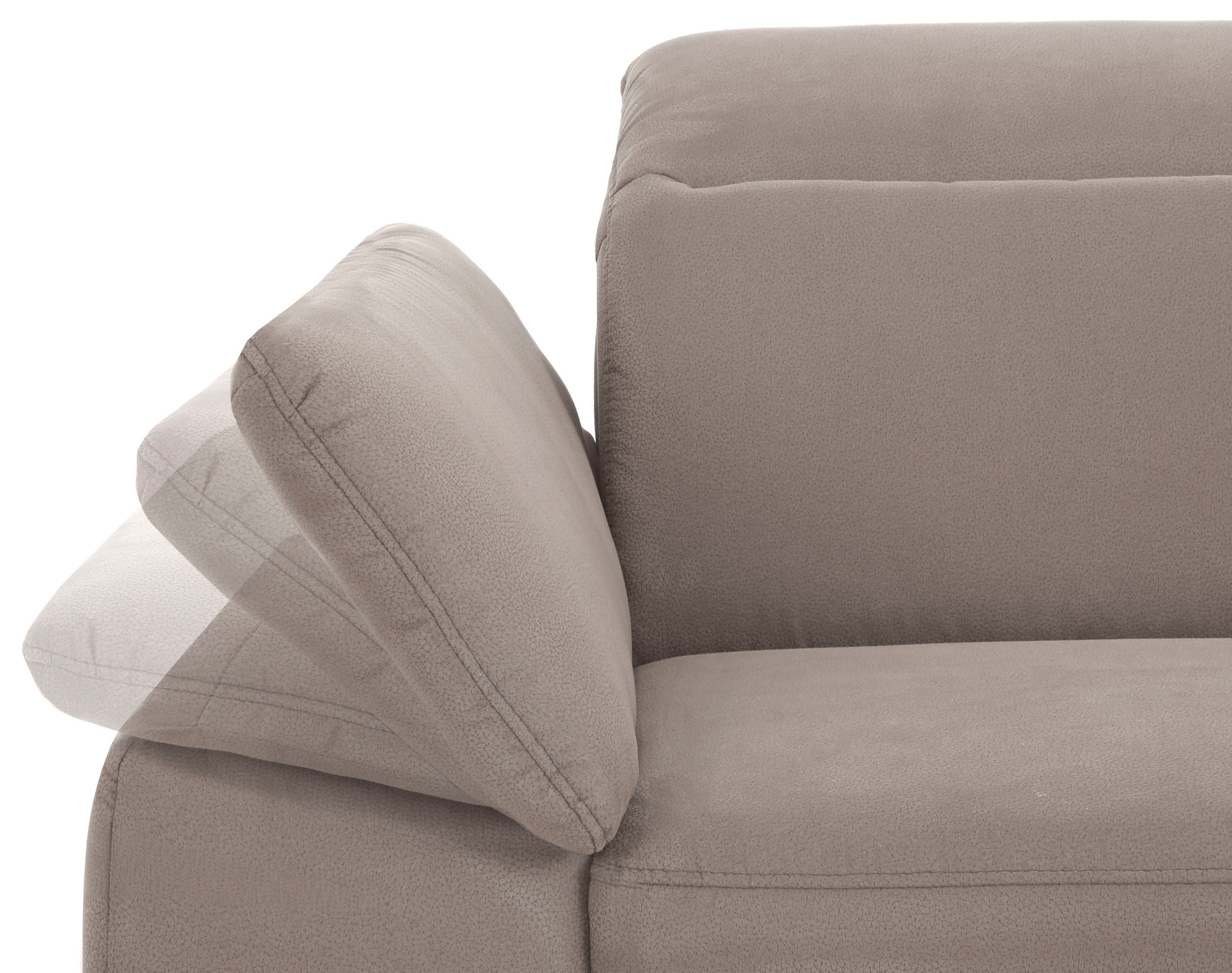 Home affaire Ecksofa »Mauritius L-Form«, mit Kopfteil- und Armlehnverstellung, mit Bettfunktion und Bettkasten
