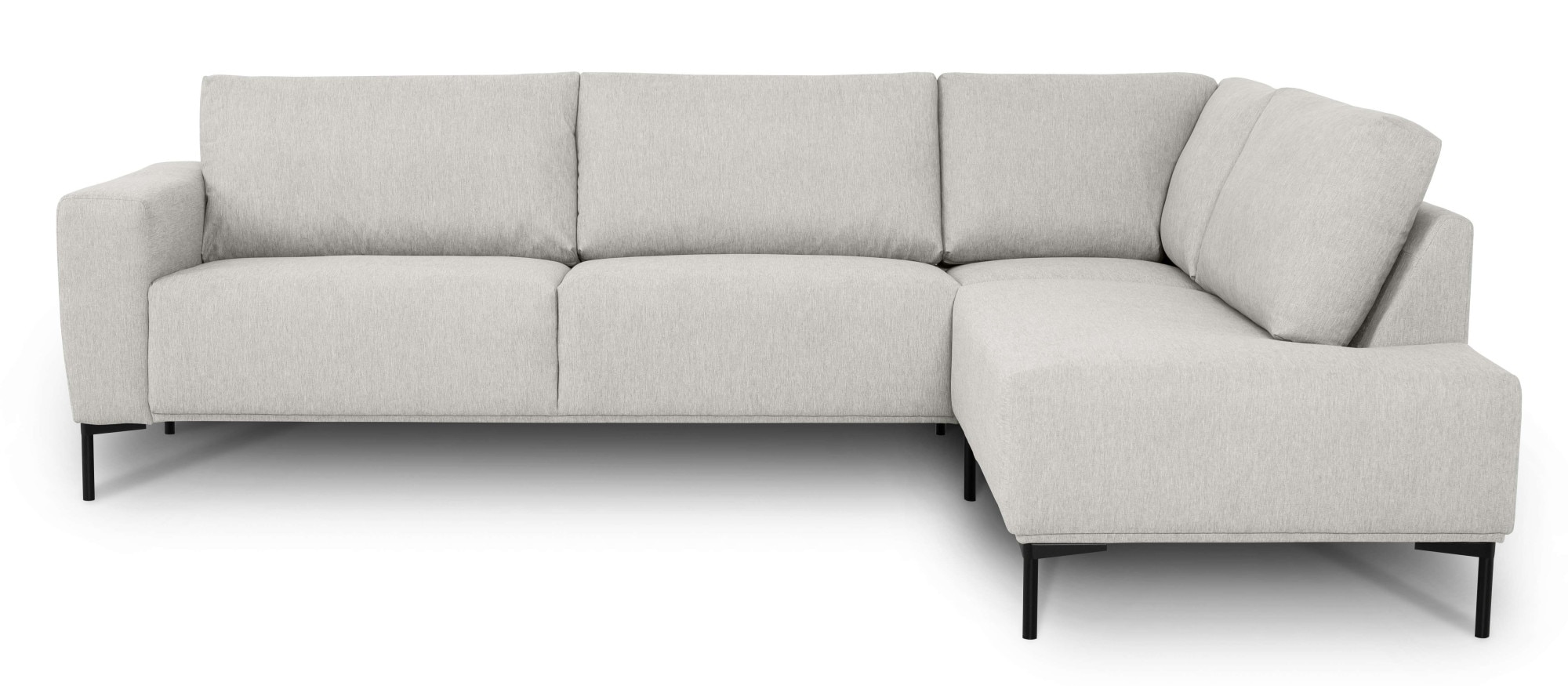 andas Ecksofa »Melby«, (2 St.), Breite 275 cm, in einem weichen Struktur Stoff, lose Rückenkissen