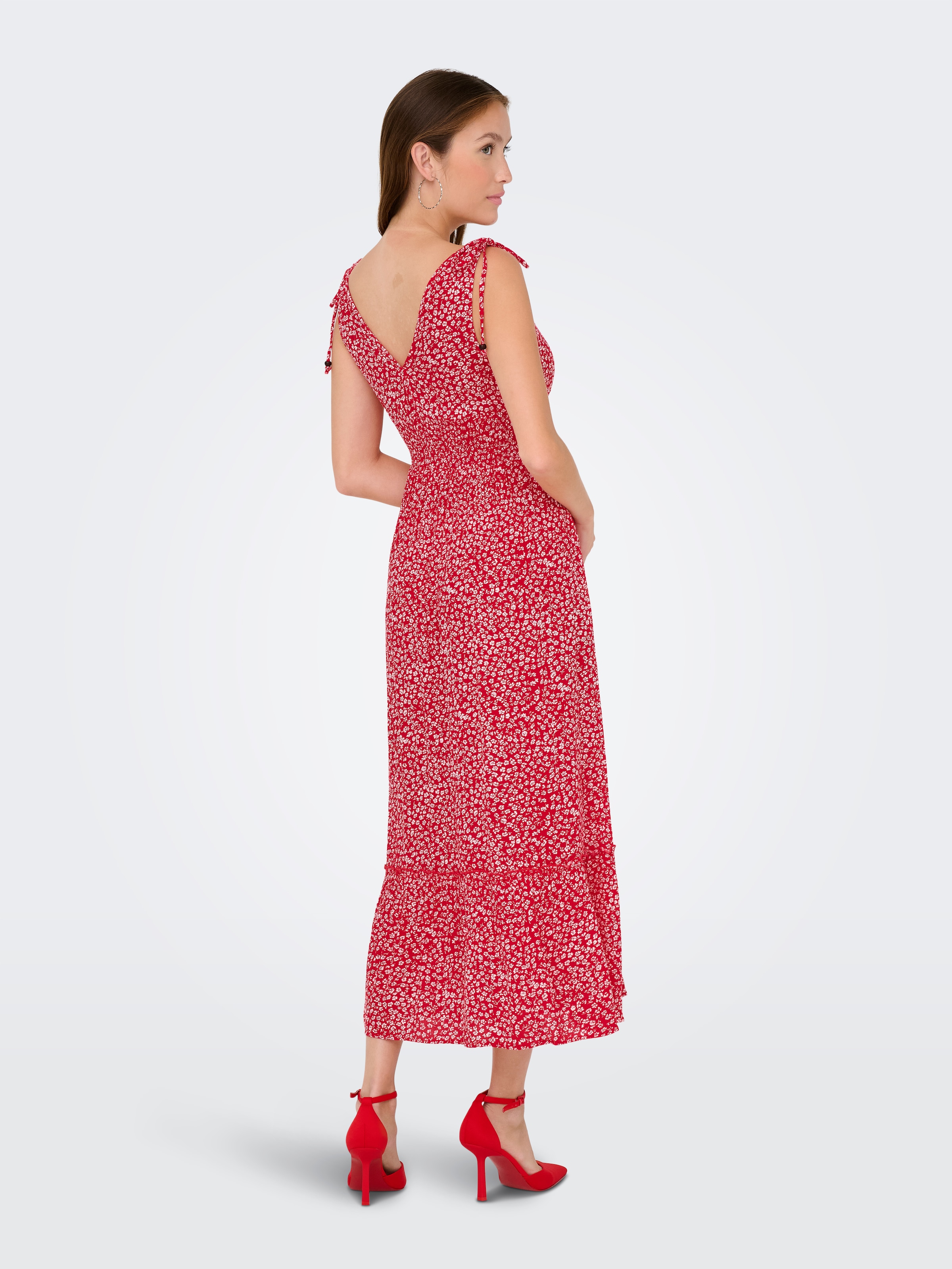 ONLY Maxikleid »ONLFERNANDA LIFE S/L LONG DRESS WVN«, Sommerkleid