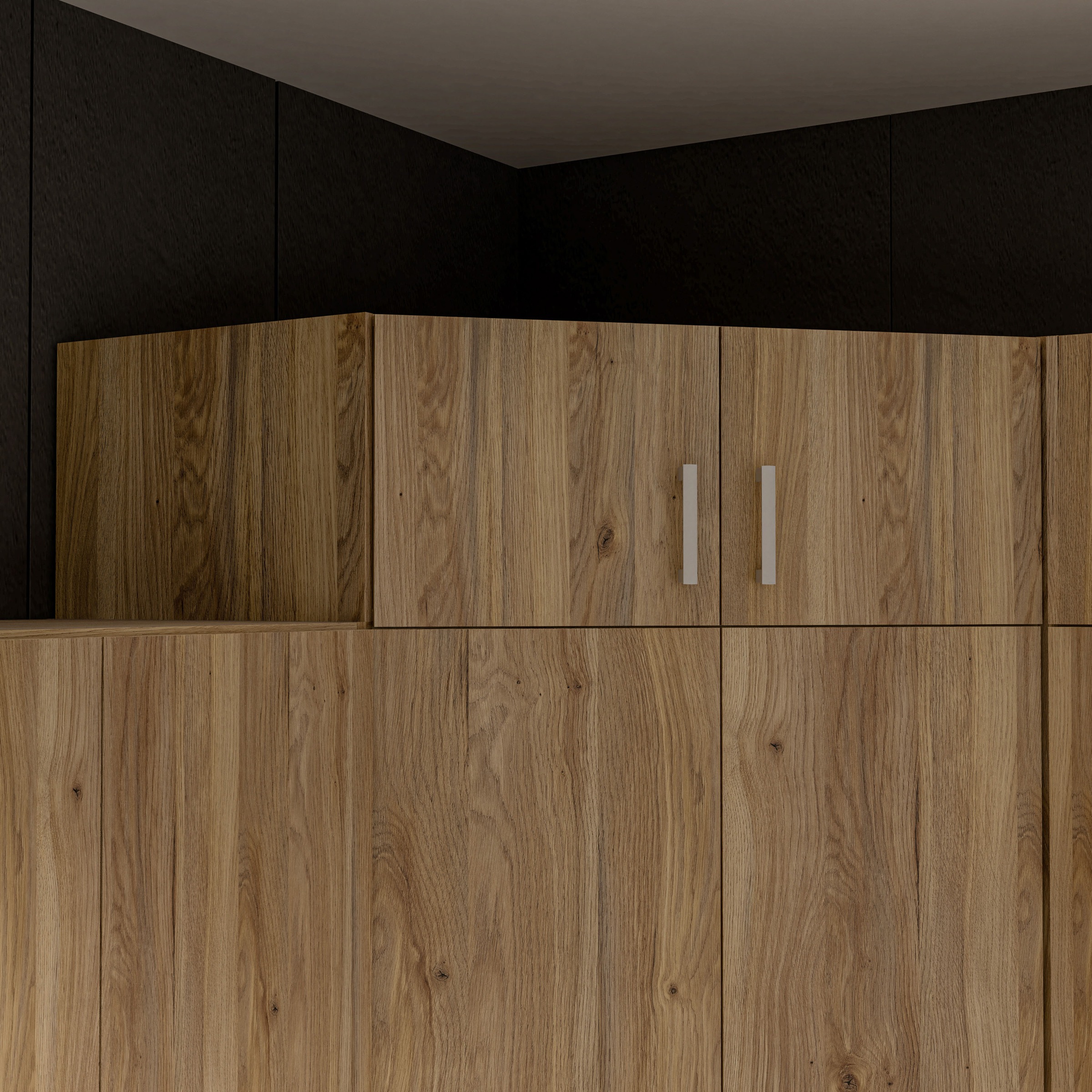 FORTE Schrankaufsatz großer Eckschrankaufsatz, 2 Türen, optimale Raumnutzun günstig online kaufen