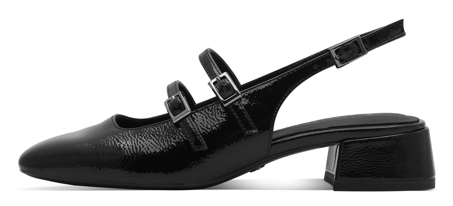 Tamaris Slingpumps, Blockabsatz, Abendschuh in modischer Karreeform