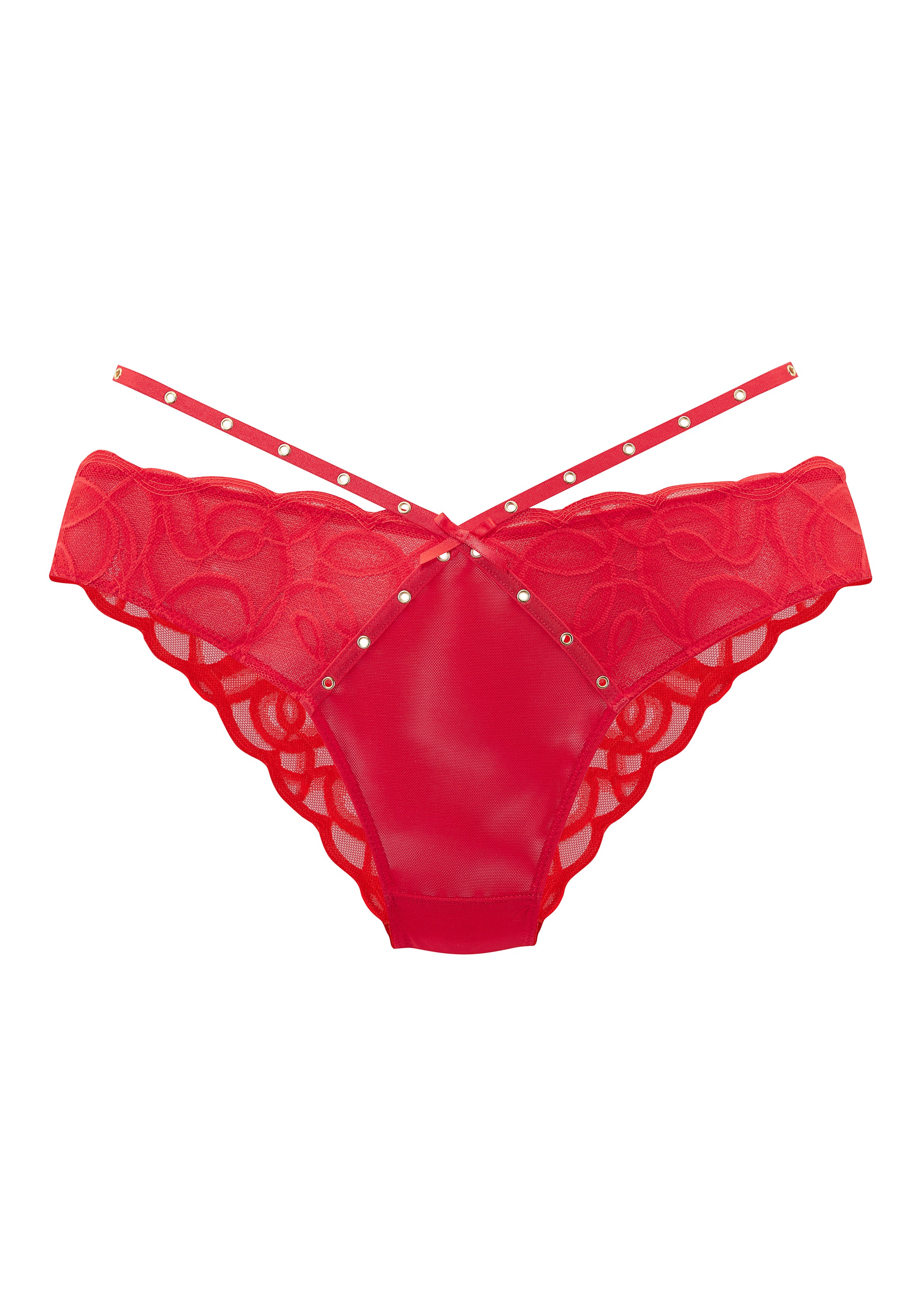 petite fleur gold by Lascana Tanga »Luna« mit aufregender Bänder-Optik im Nieten-Look, sexy Dessous