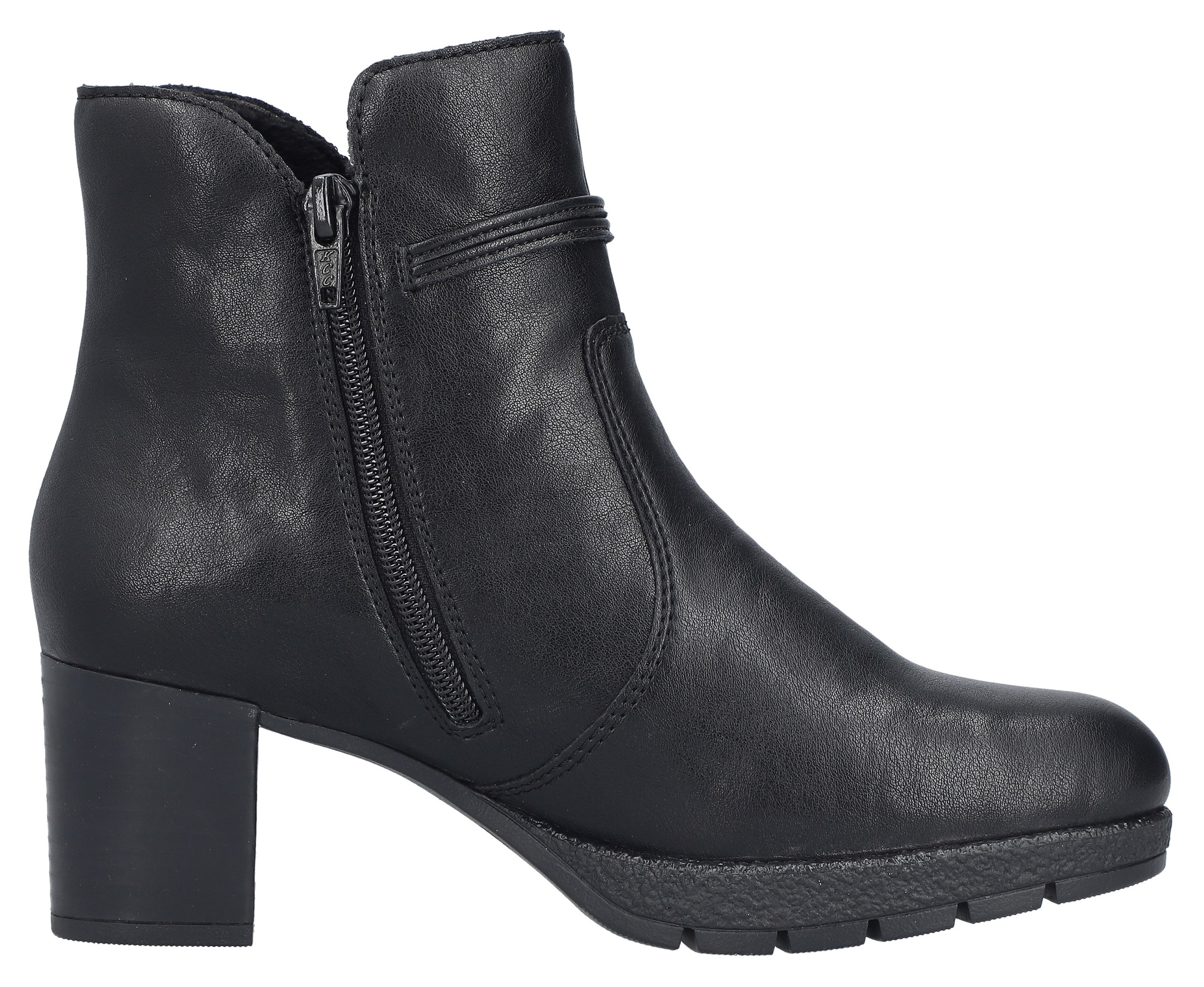 Rieker Stiefelette, Businessstiefelette, Blockabsatz, Boots mit Innenreißverschluss