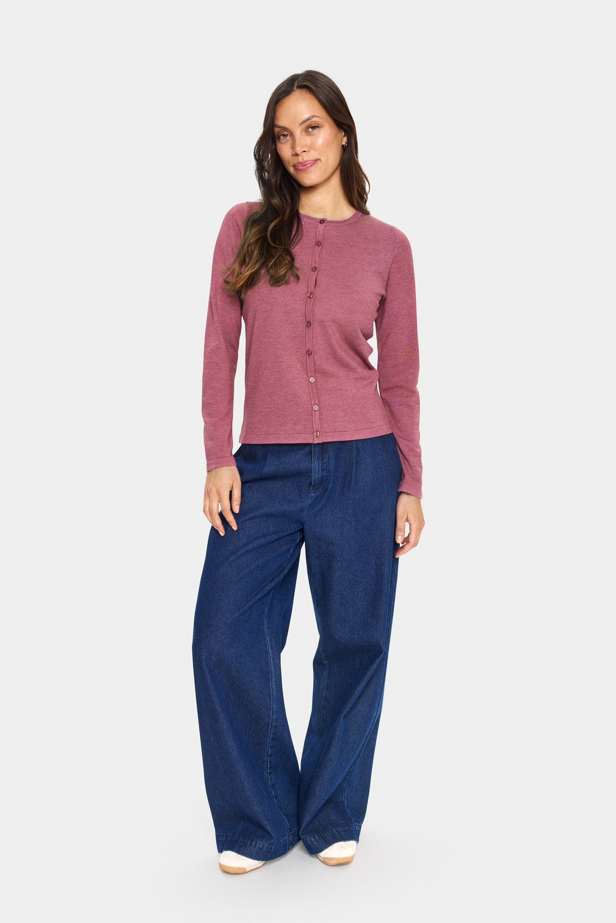Saint Tropez Strickjacke »A8661, MilaSZ R-Neck Cardigan«