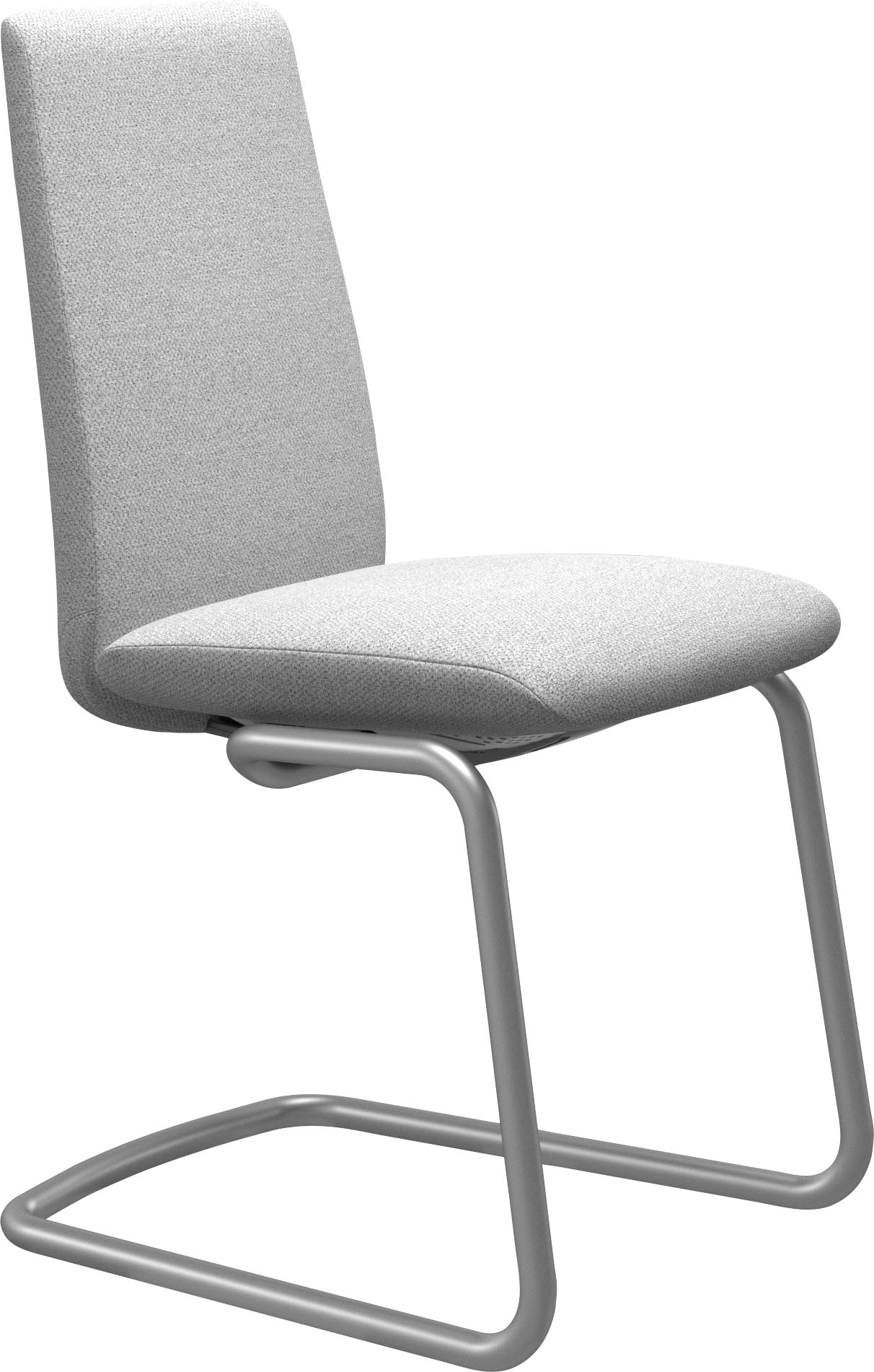 Stressless Polsterstuhl "Laurel", ROHLEDER Stoff Q2 FARON, Low Back, Größe M, mit Beinen aus Stahl in Chrom matt