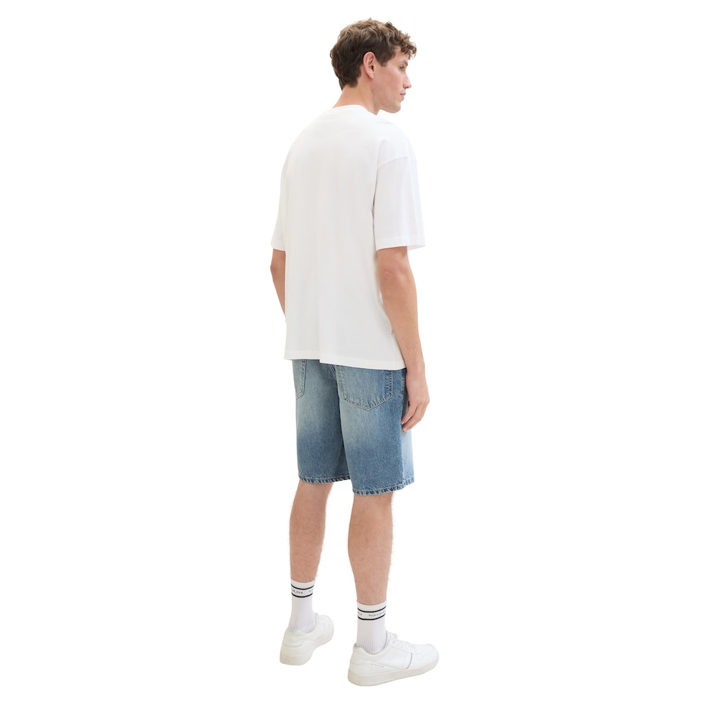 TOM TAILOR Denim Jeansshorts, im authentischen Used-Look