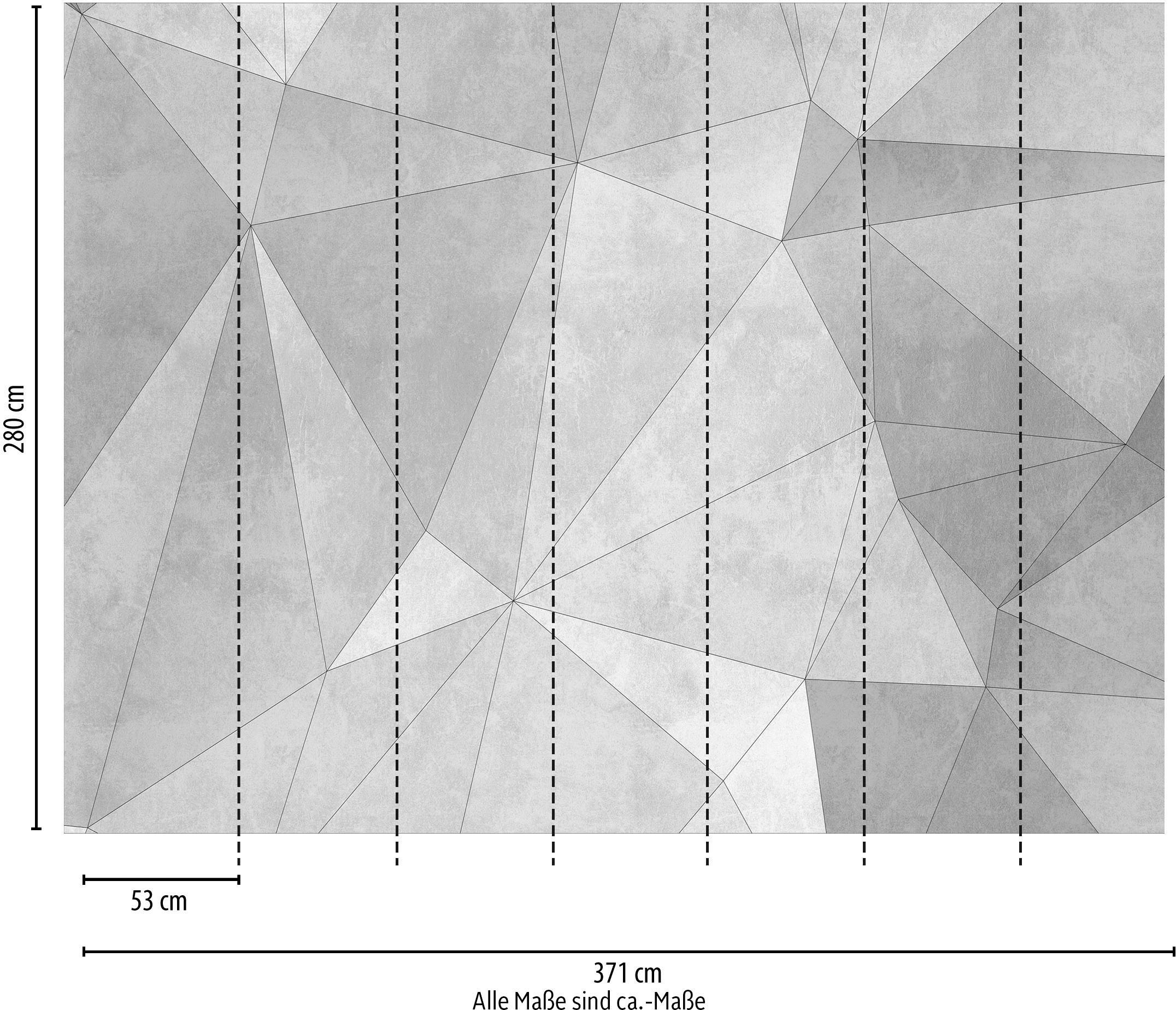 living walls Fototapete »The Wall«, geometrisch-grafisch-Motiv, Fototapete Modern Tapete Geometrisch Tapeten modern Design Wandtapete