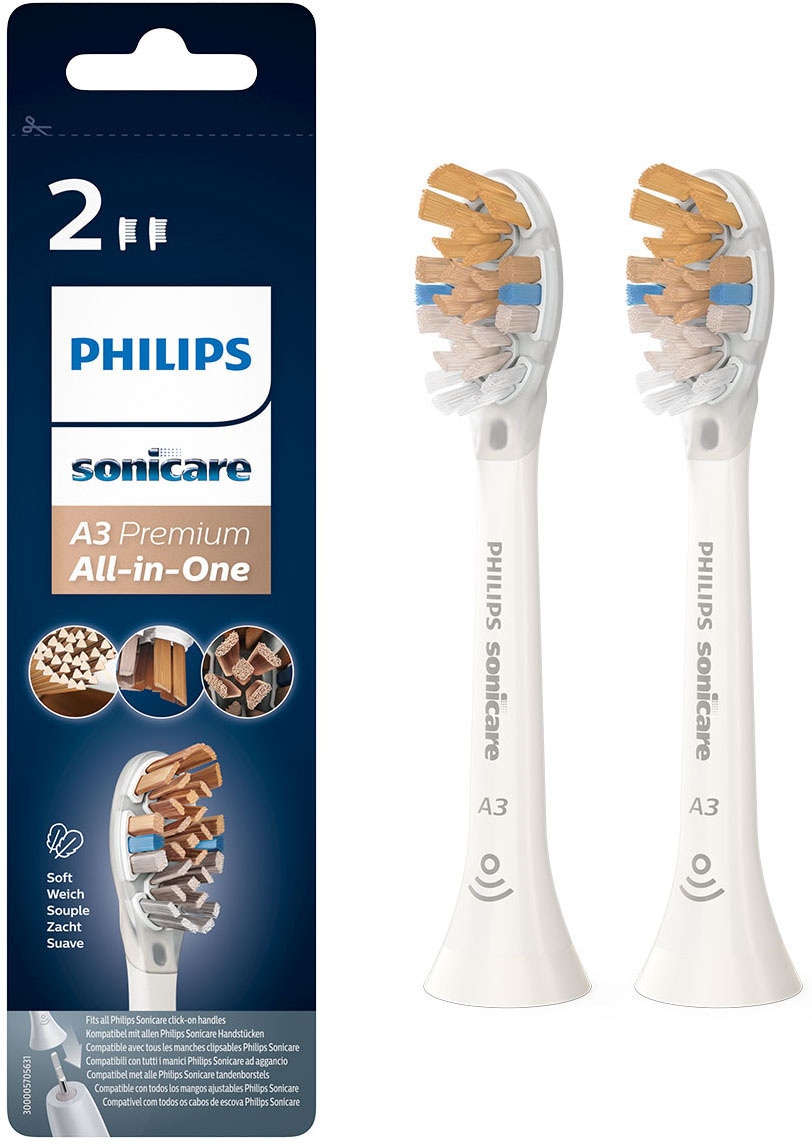 Philips Sonicare Aufsteckbürsten »A3 Premium All-in-One«, aufsteckbar, BrushSync-fähig, Standardgröße