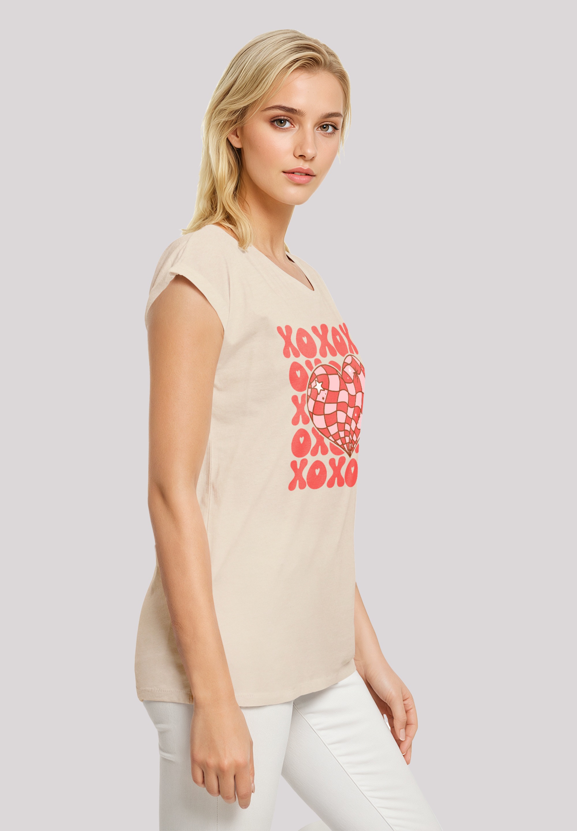 F4NT4STIC T-Shirt »XOXO Herz Love«, Premium Qualität