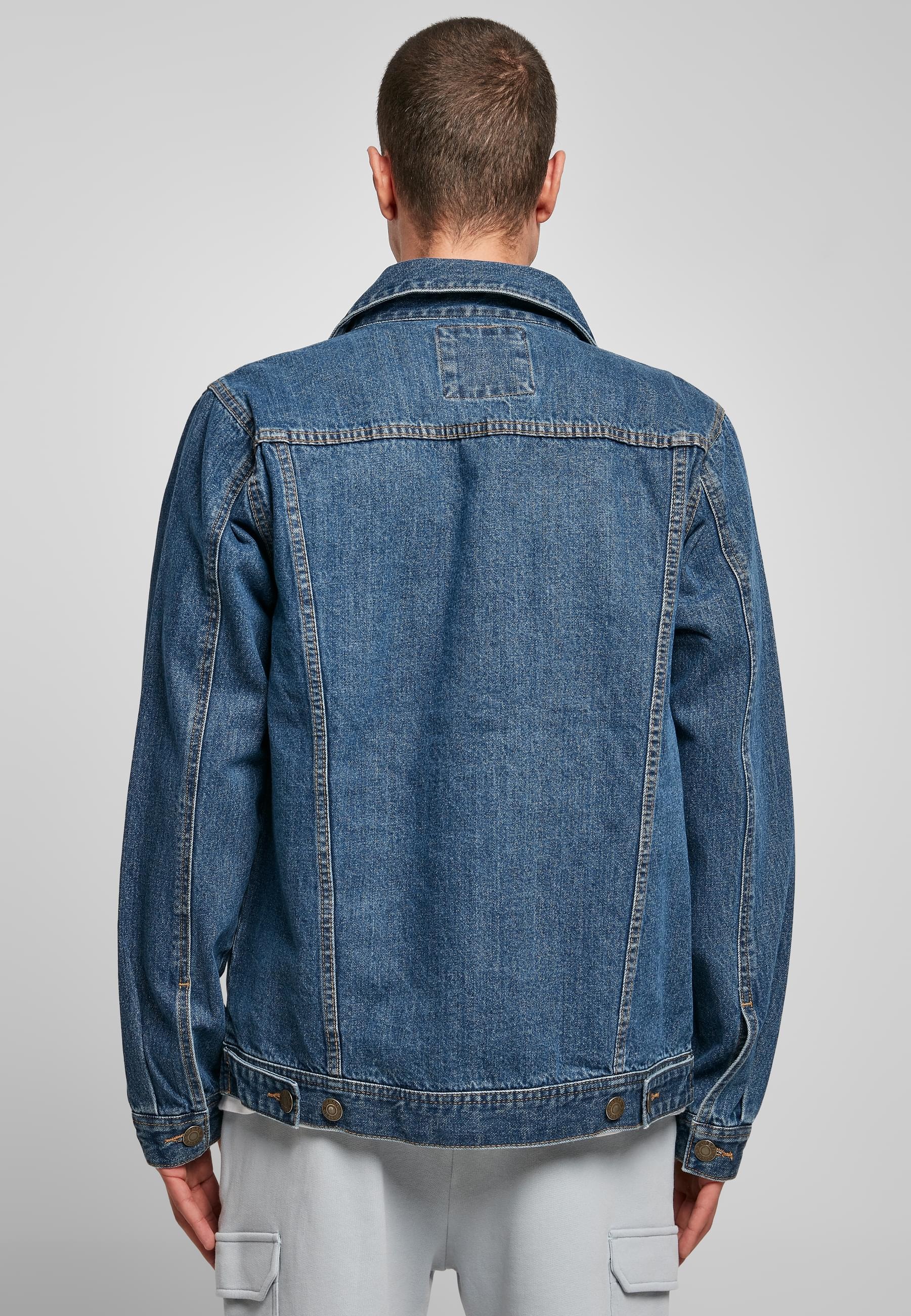 URBAN CLASSICS Jeansjacke »Urban Classics Herren Organic Basic Denim Jacket«, (1 St.), ohne Kapuze