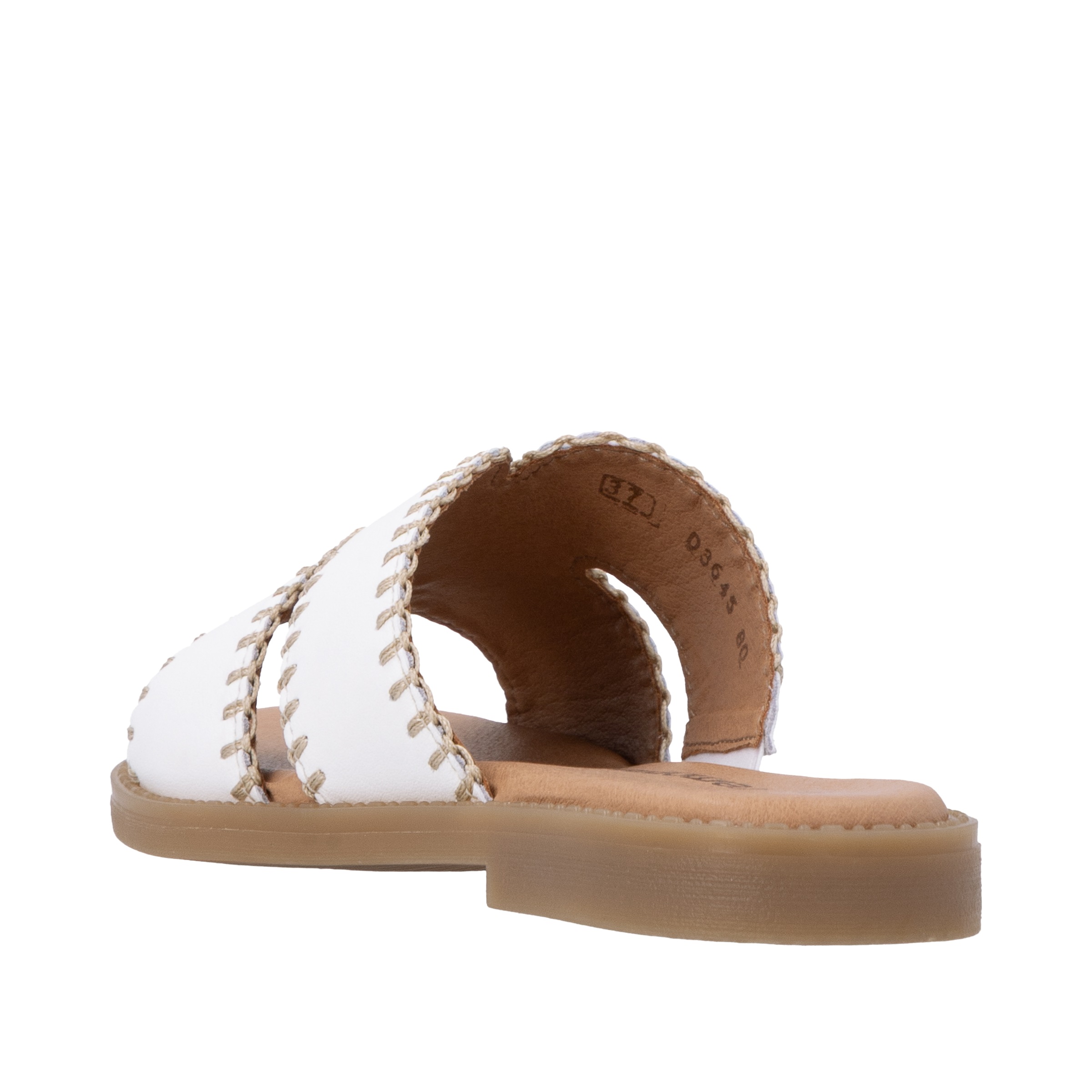 Pantolette REMONTE, Damen, Gr. 38, sanftes weiß, Leder, Schuhe Pantolette, Sommerschuh, Flat, Strandschuh mit Feel Soft-Ausstattung 2