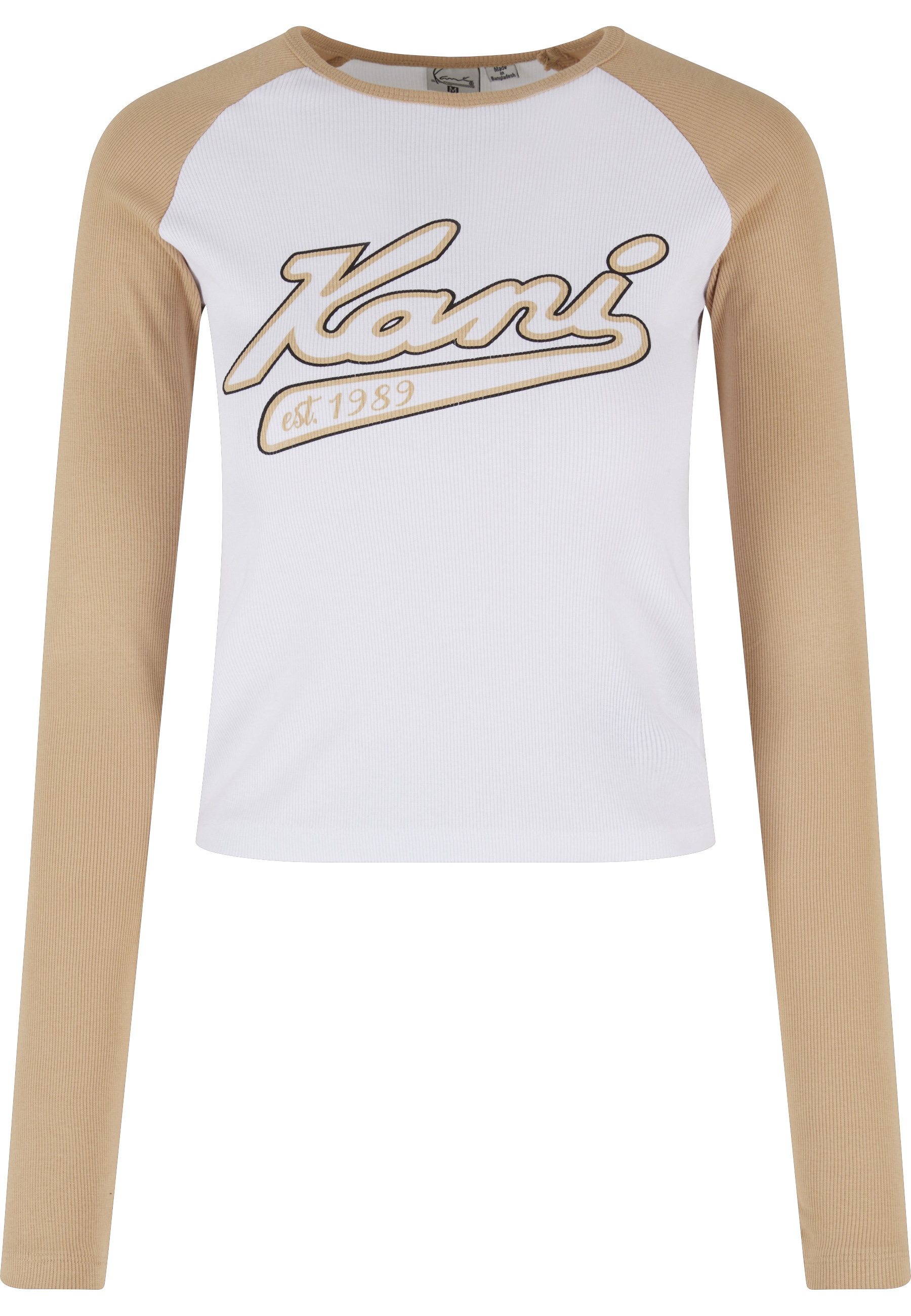 Karl Kani T-Shirt "Karl Kani Damen KW241-043-1 Karl Kani Varsity Crop Block Rib Ls" 1