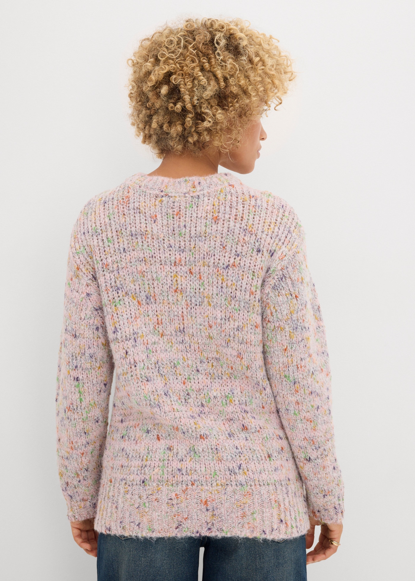bonprix Strickpullover mit Rundhalsausschnitt, in Oversize-Passform, im Casual-Stil