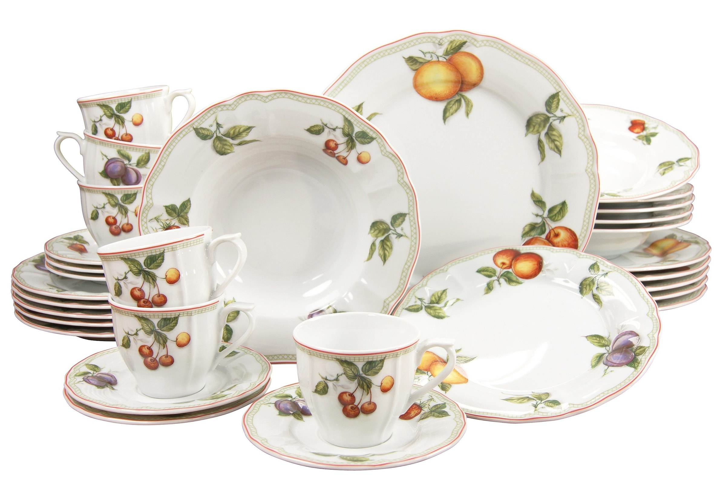 Kombiservice »Geschirr-Set Flora Orchard«, (Set, 30 tlg., Kaffeeservice und...