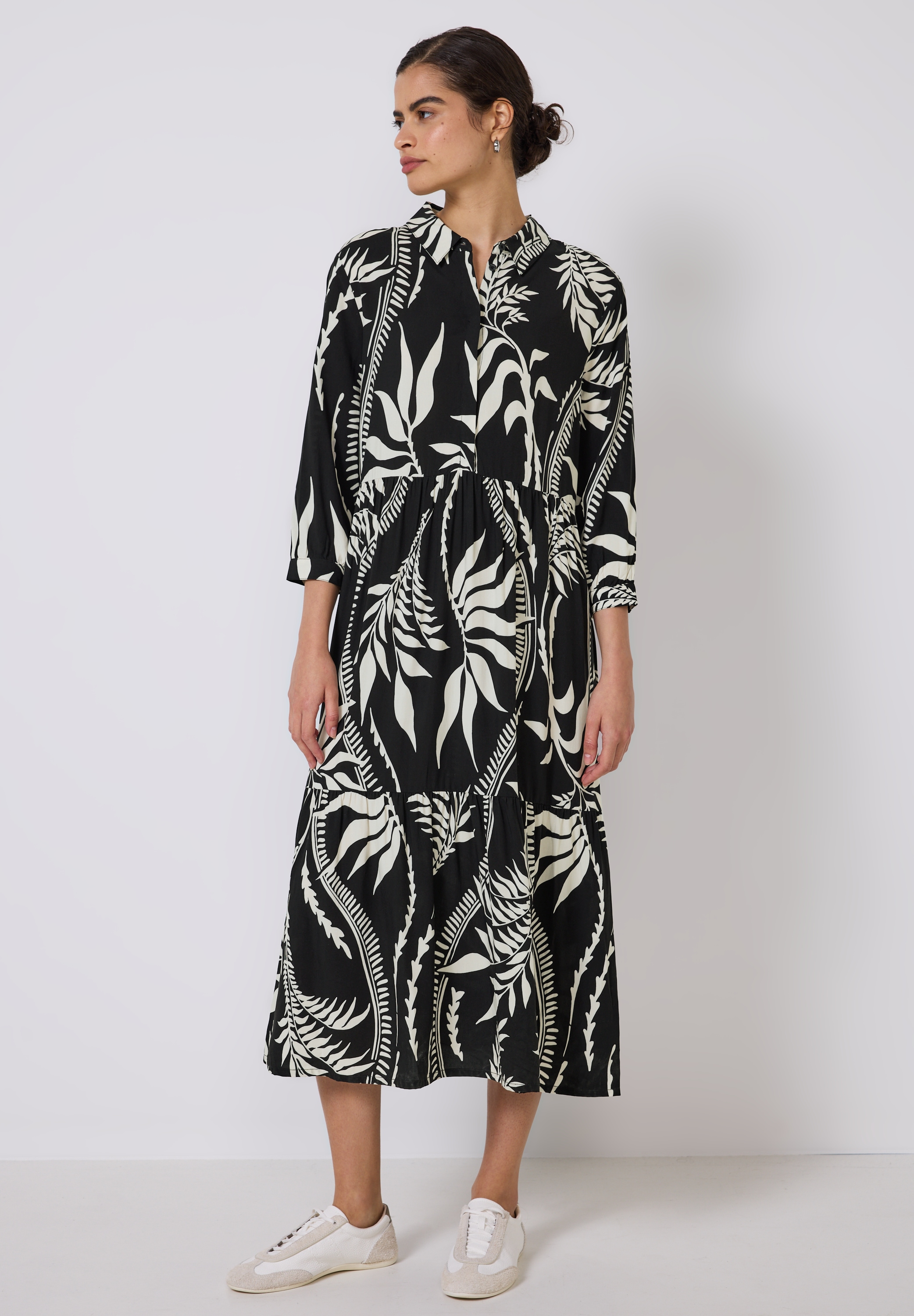 STREET ONE STUDIO Midikleid, aus Viskose günstig online kaufen