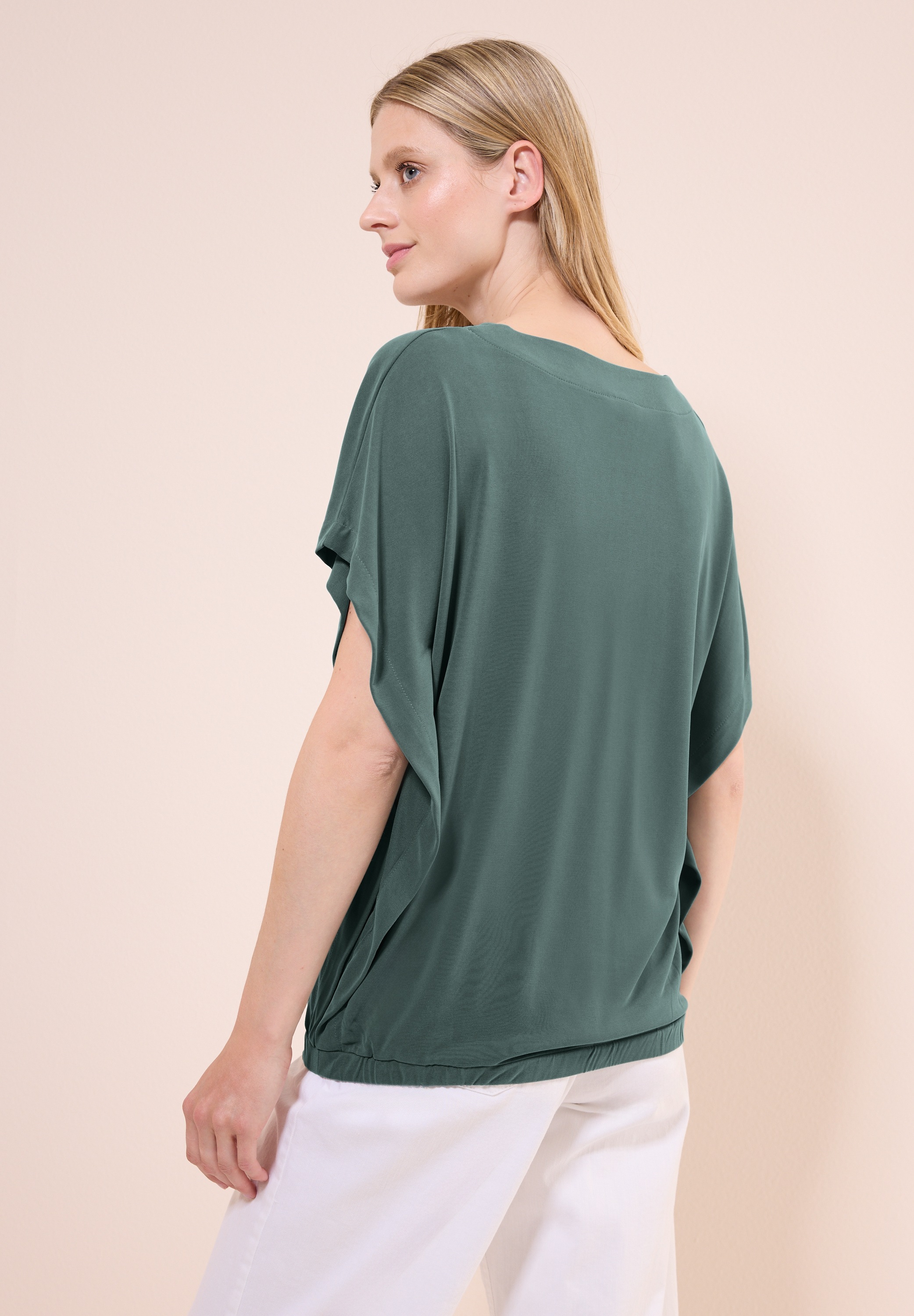 Cecil V-Shirt, mit Elastiksaum günstig online kaufen
