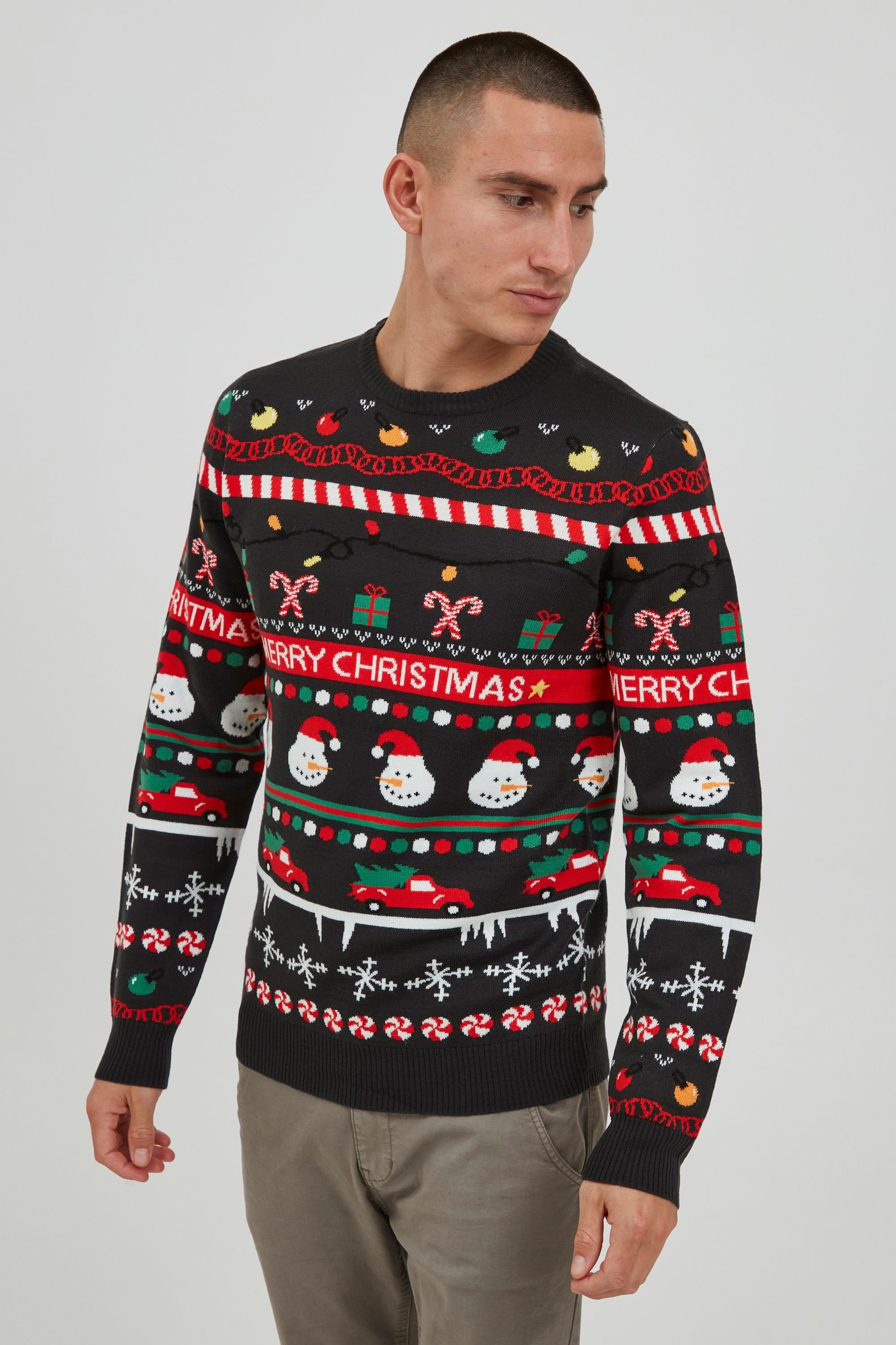 11 Project Strickfleece-Pullover "Strickpullover PRRuben" günstig online kaufen