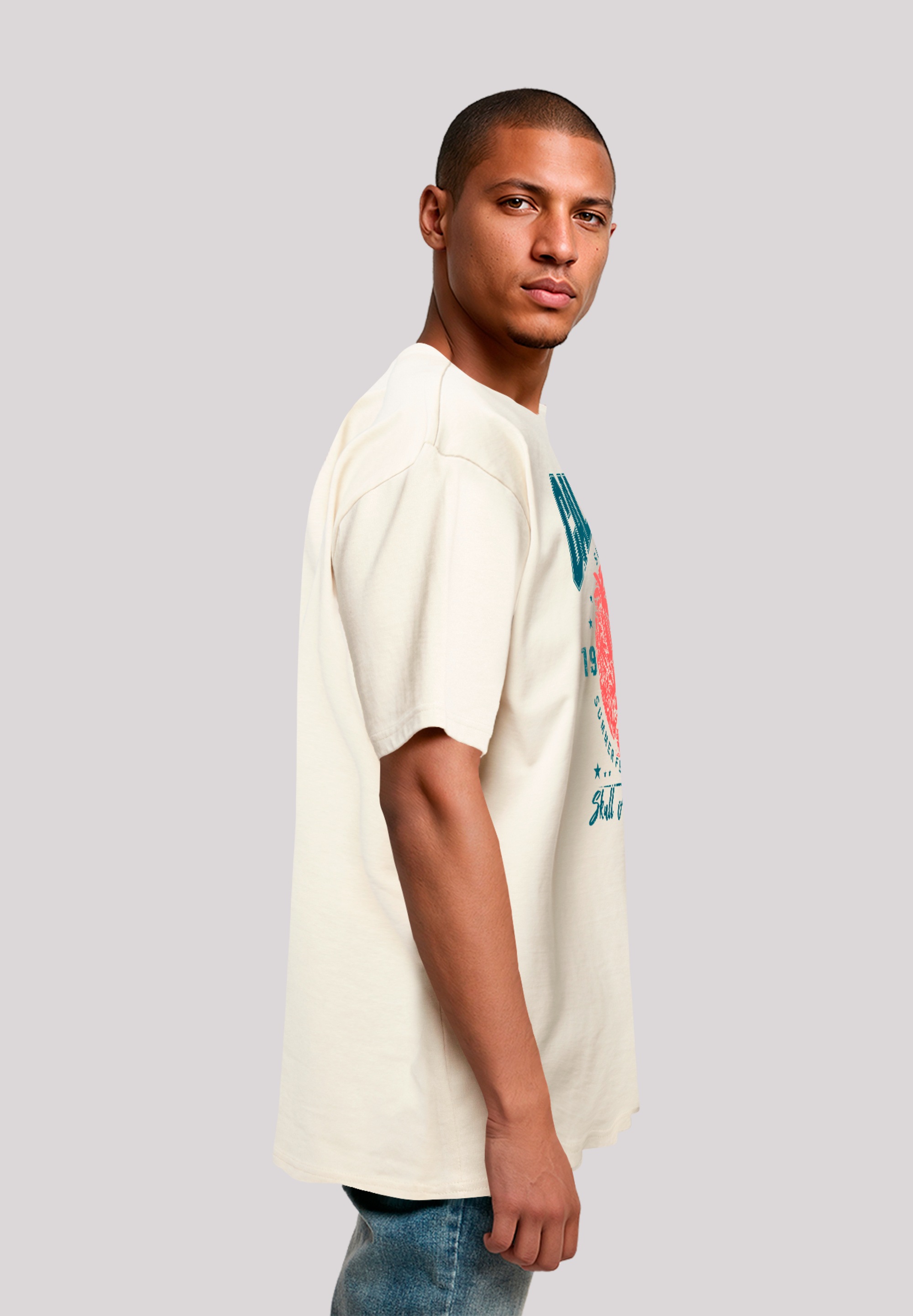 F4NT4STIC T-Shirt »California skull summer vibes«, Premium Qualität