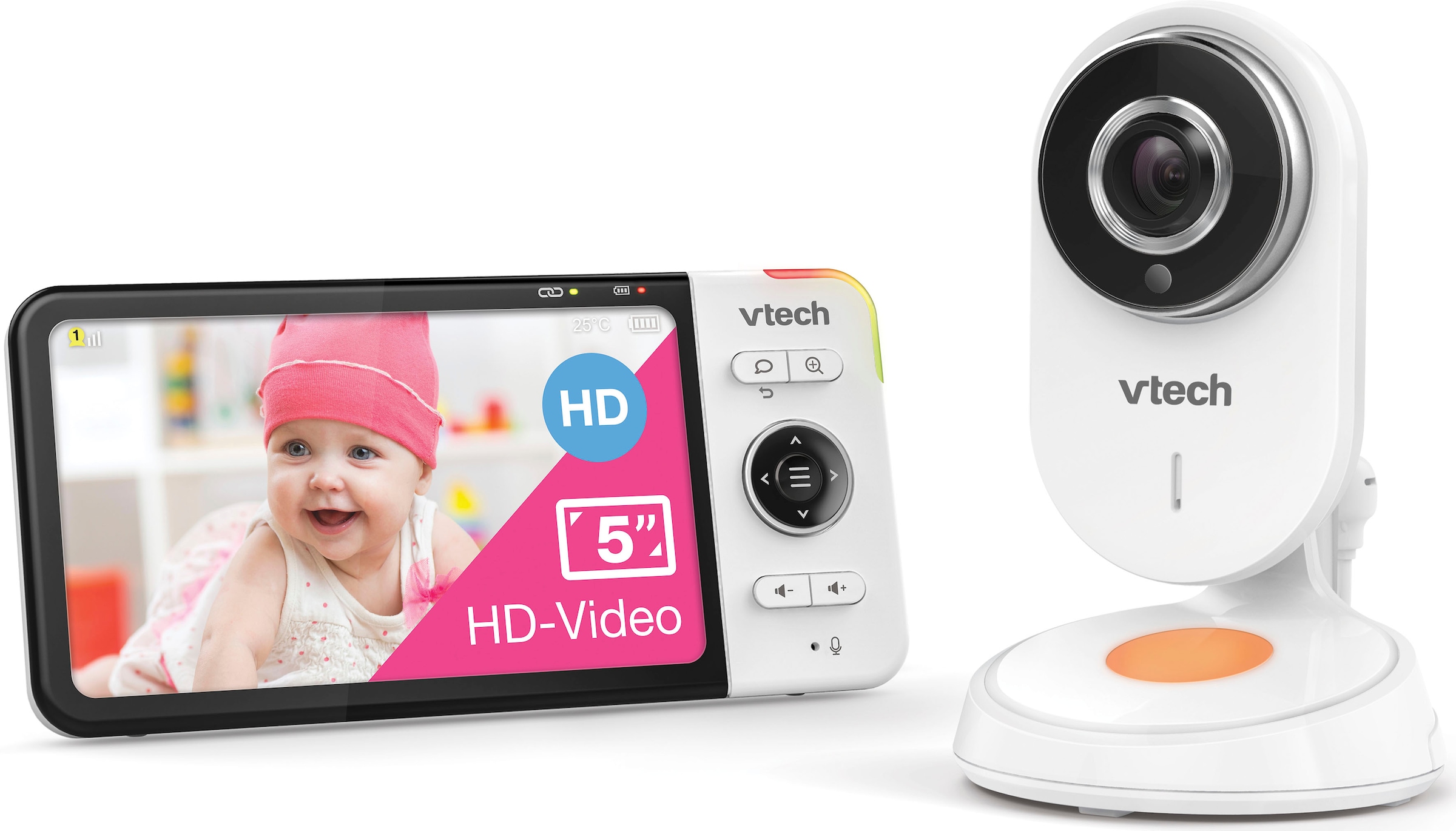 Vtech® Video-Babyphone »Babymonitor VM818 HD«, (Packung, 10 tlg.)