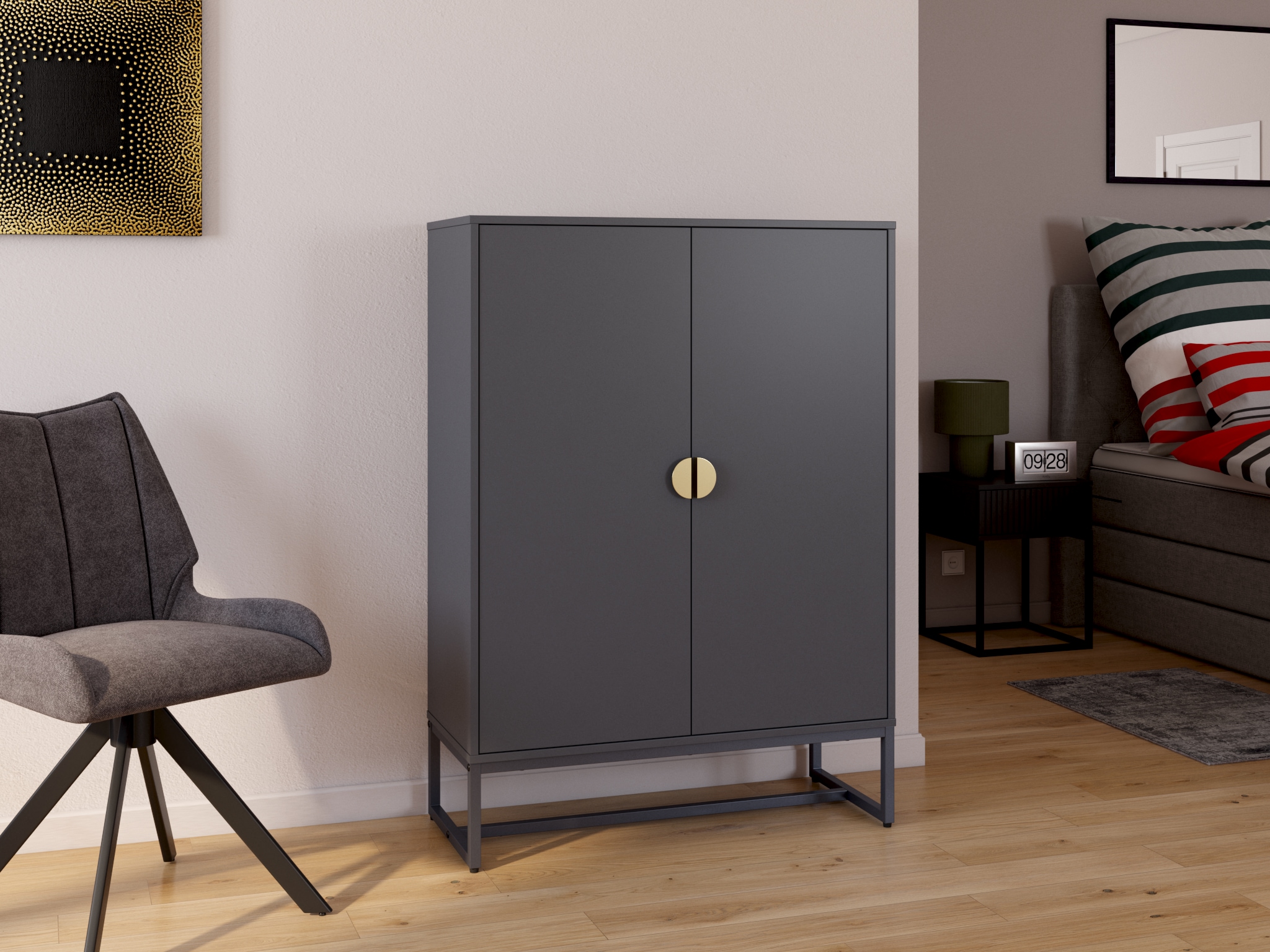 my home Teppich »Hamsa« rechteckig 9 mm Höhe dezenter Glanz, Schrumpf-Garn-Effekt, im Vintage-Look, dichte Qualität