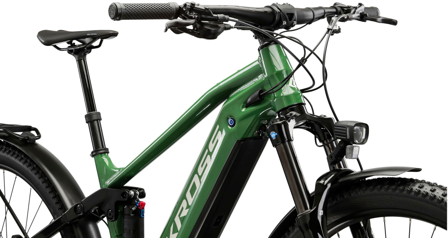 Kross E-Bike »KROSS E-SUV Grist 1.0 29" grün«, 10 Gang, Shimano, CUES U6000, Mittelmotor 250 W