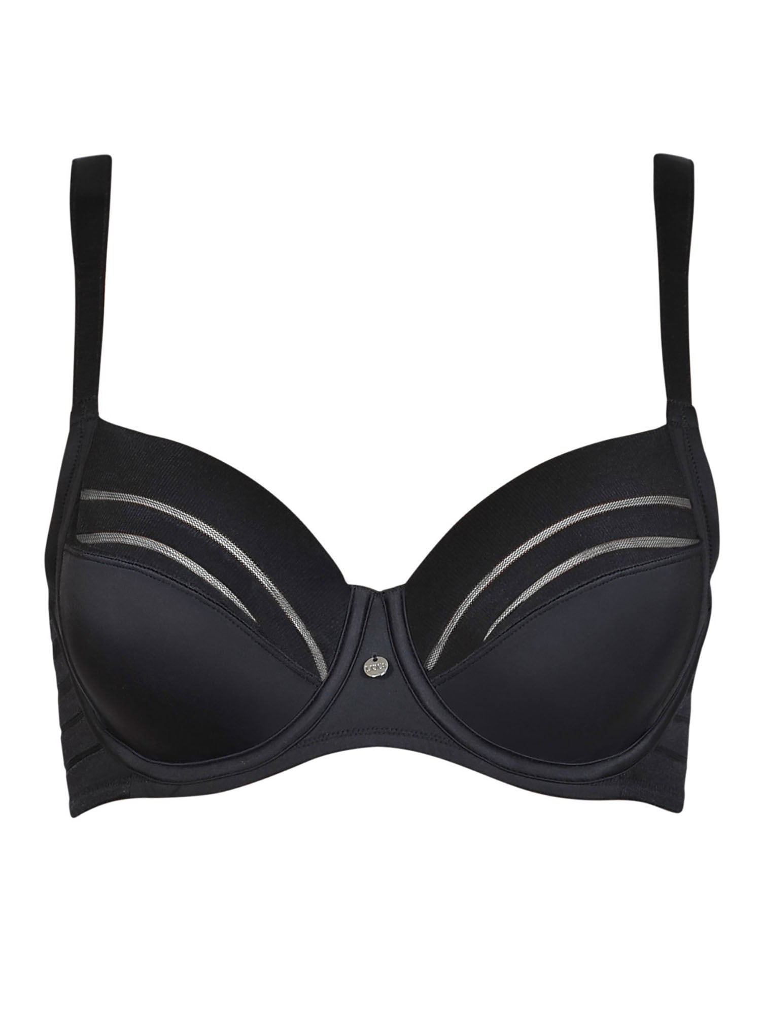 LISCA Damen Bügel-BH "Bügel BH Alegra", Gr. 90, schwarz, Tüll, Obermaterial: 83% Polyamid PA. 17% Elasthan EL., BHs