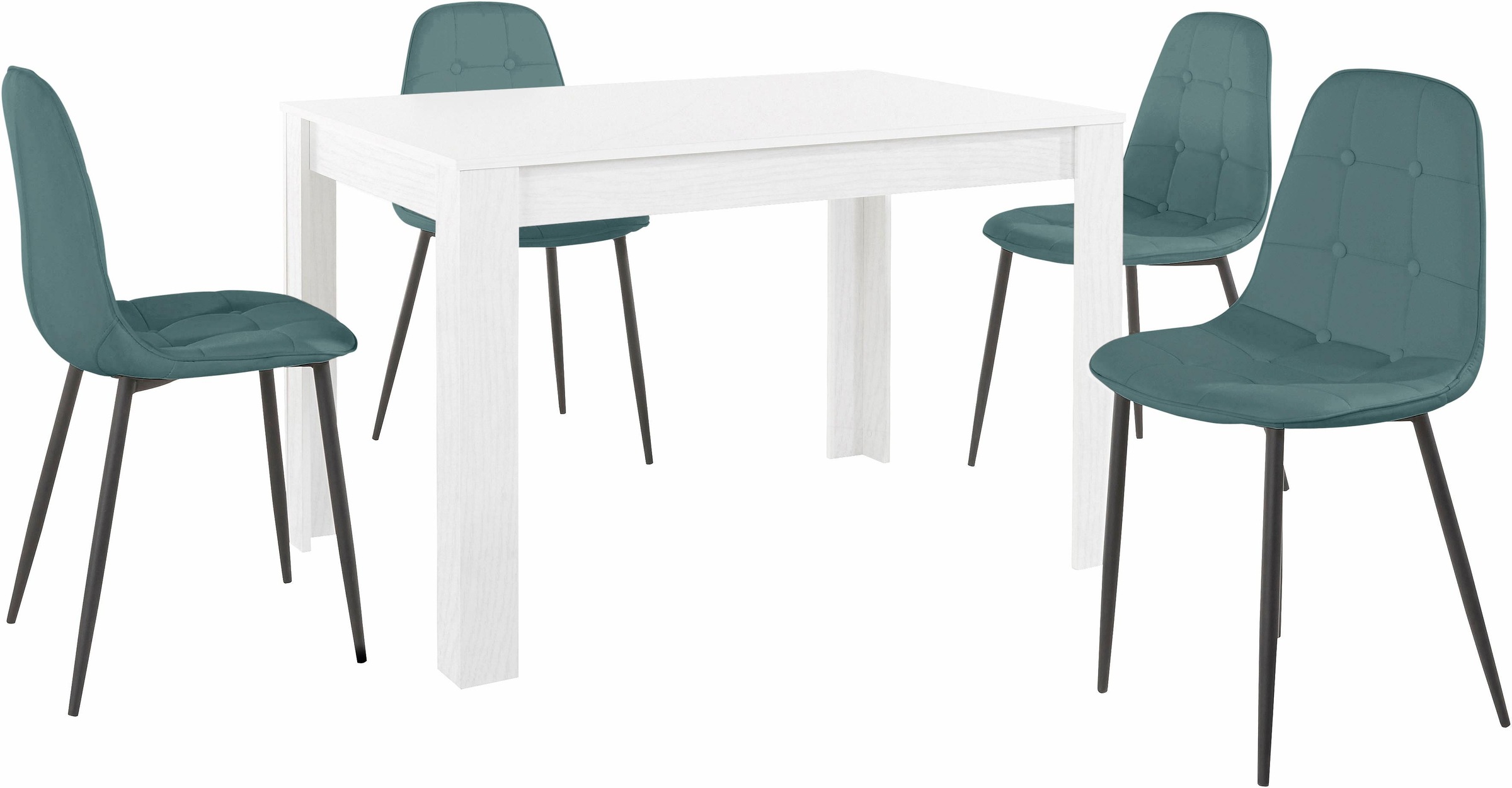 OTTO home Essgruppe Set, 5 Stk. tlg. mit Esstisch 120 cm breit günstig online kaufen