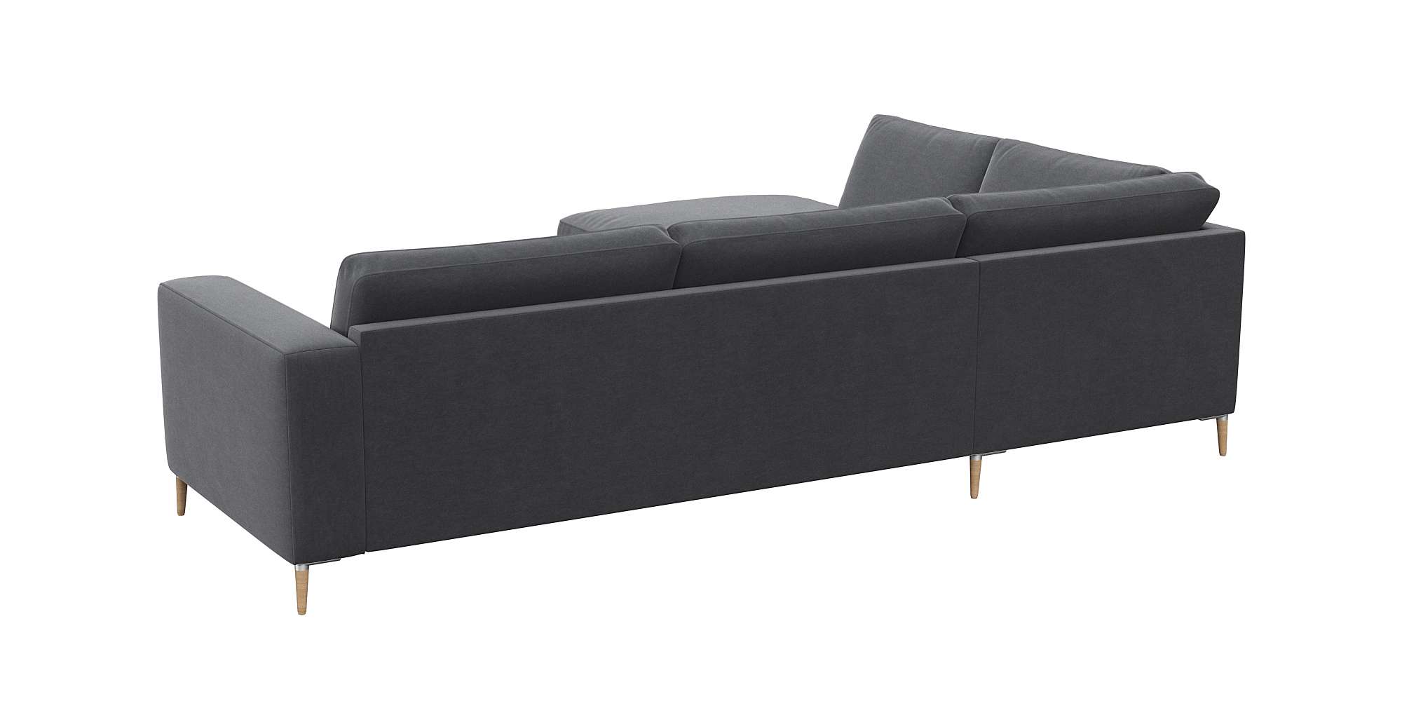 Thumbnail - FLEXLUX Ecksofa "Fiore, Sitzaufbau mit hochwertigem Kaltschaum für mehr Sitzkomfort", breite Armlehnen, L-Form, Füße Alu...