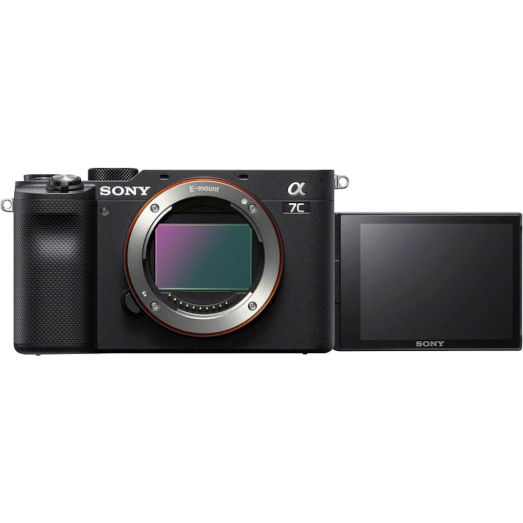 Sony Vollformat-Digitalkamera »ILCE-7CLB - Alpha 7C E-Mount mit SEL2860«, FE 28–60 mm F4–5,6, 24,2 MP, FE 28–60 mm F4–5,6, 24,2 MP, 4K Video, Echtzeit-AF