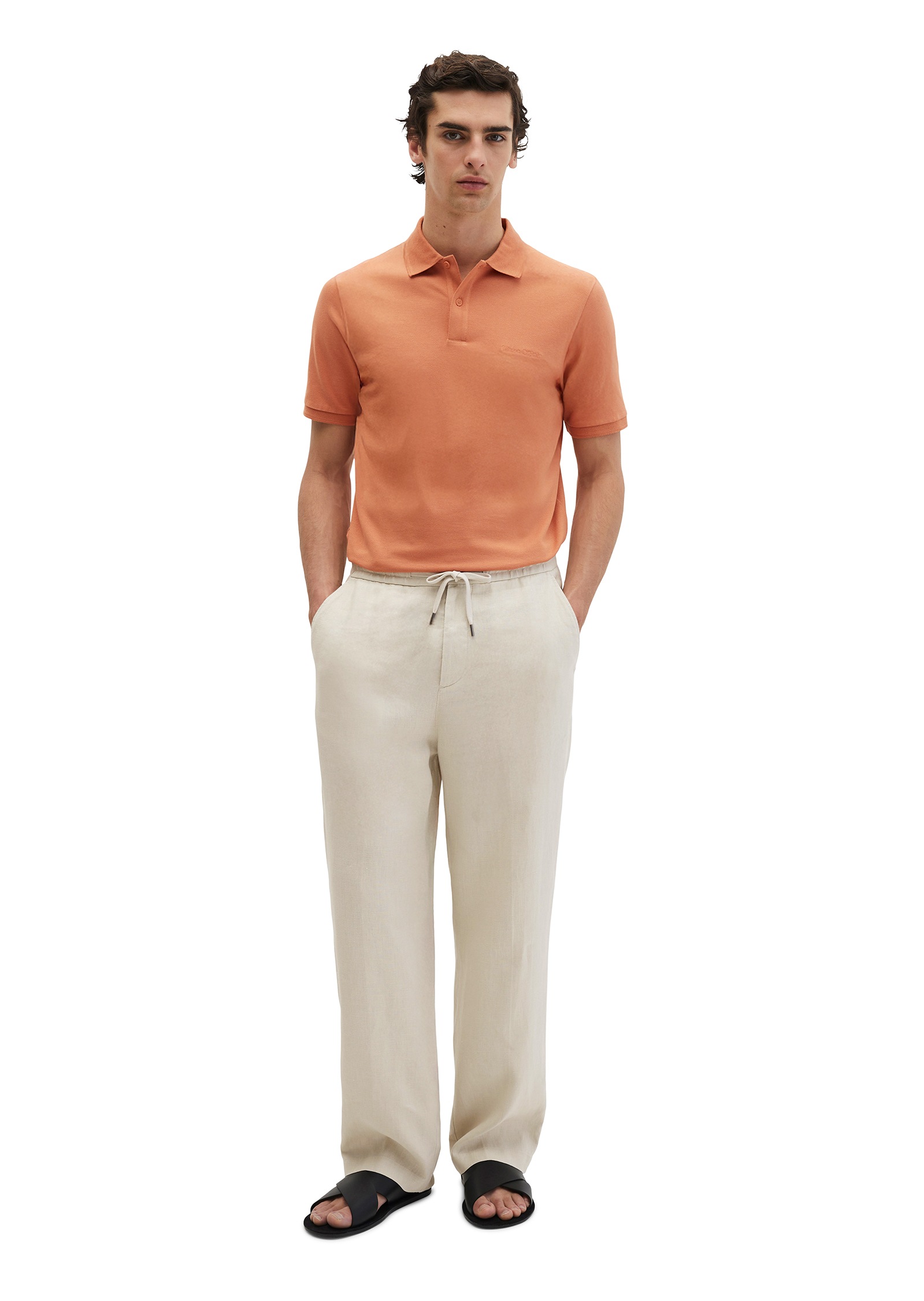 Marc O'Polo Poloshirt »aus mittelschwerem Bio-Baumwoll-Viskose-Mix«