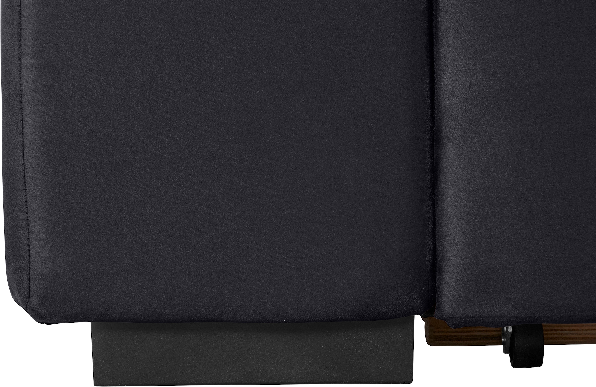 COTTA Ecksofa »Lola L-Form mit Kopfteilfunktion & Hocker«, (Set, mit Hocker), wahlweise mit Bettfunktion, Bettkasten & Armteilverstellung