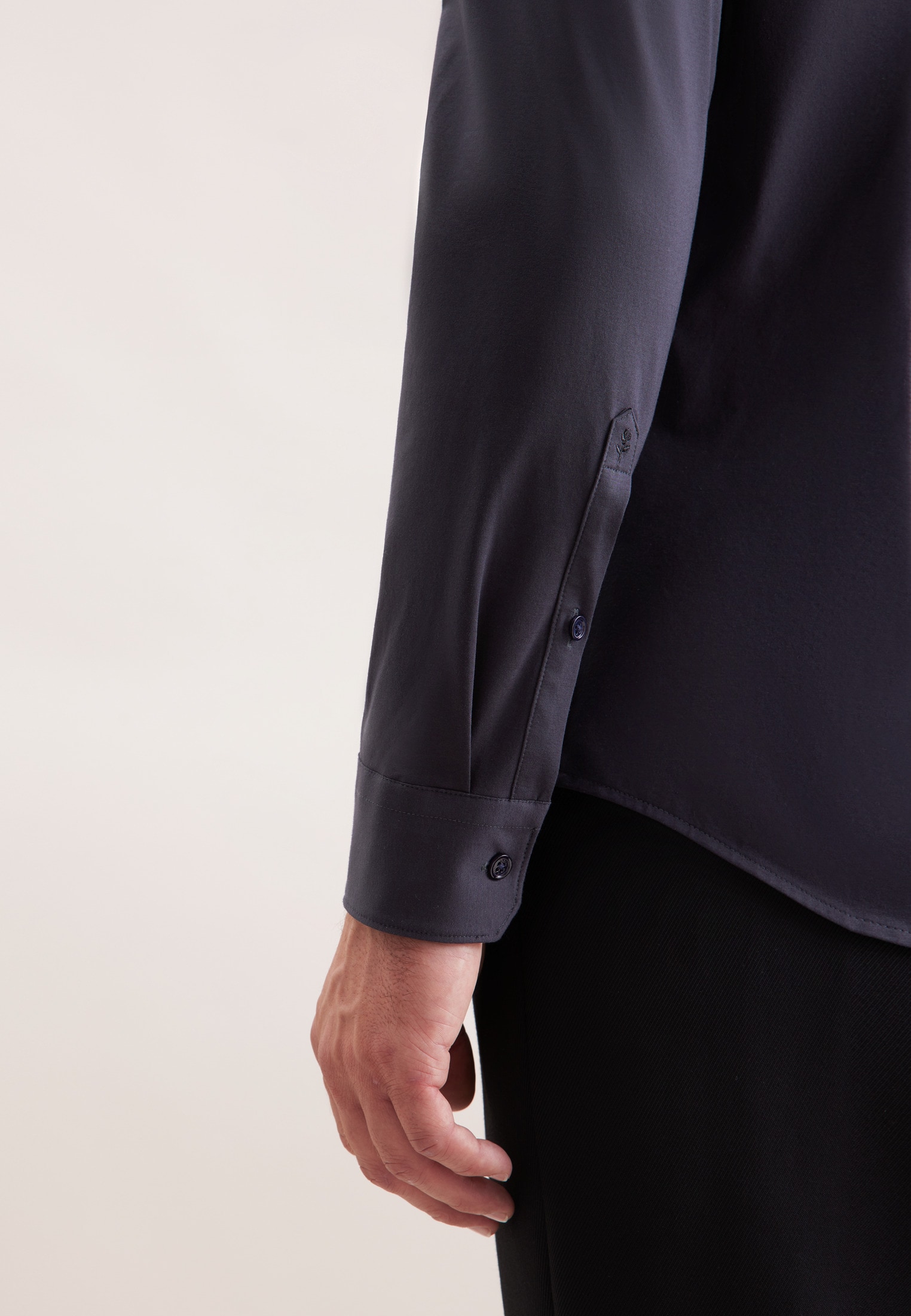 seidensticker Businesshemd »Schwarze Rose« Shaped 1/1 Kentkragen Uni