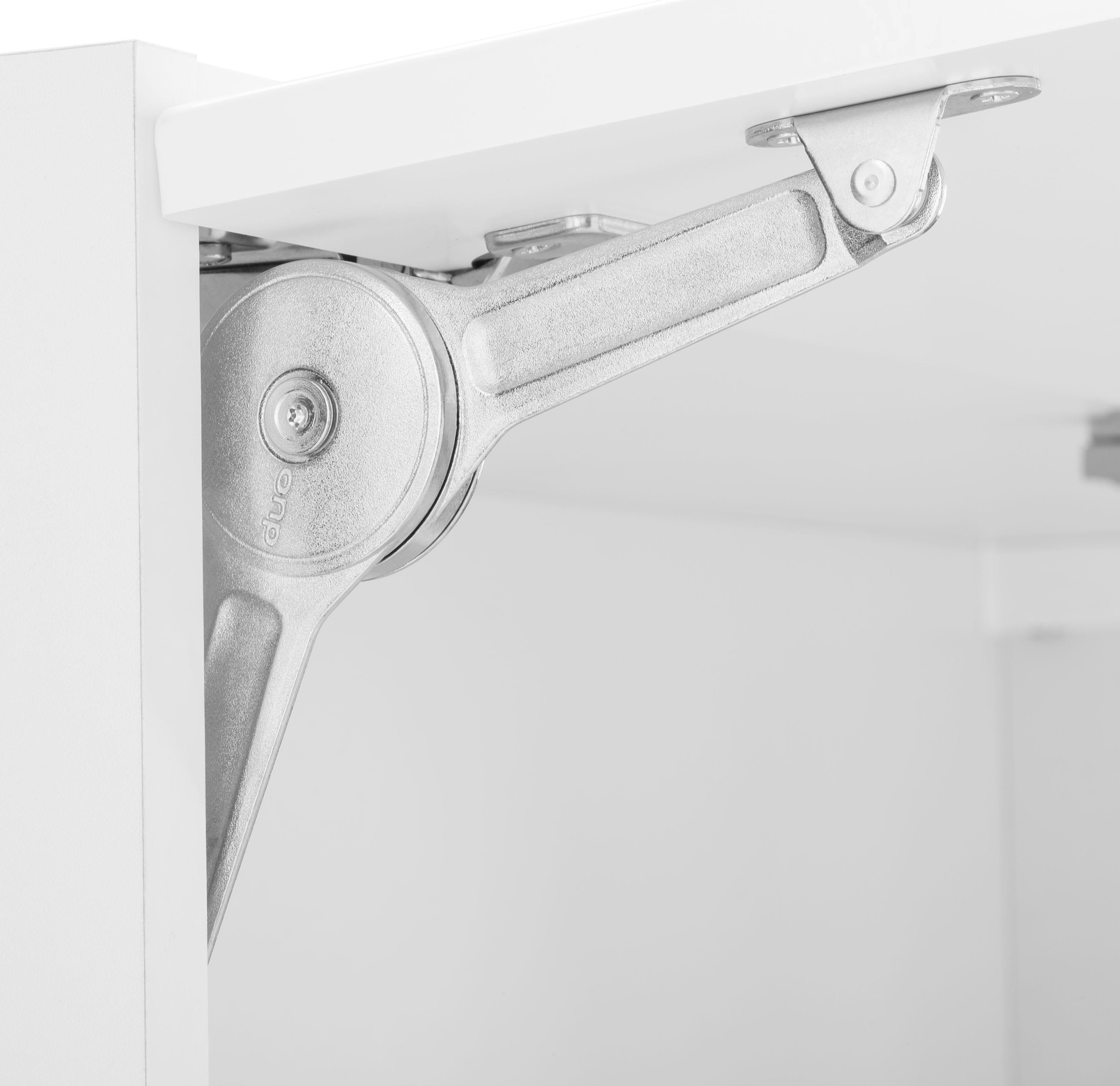 KOCHSTATION Klapphängeschrank »KS-Tulsa«, 50 cm breit, mit 1 Klappe, schwarzer Metallgriff, MDF Front