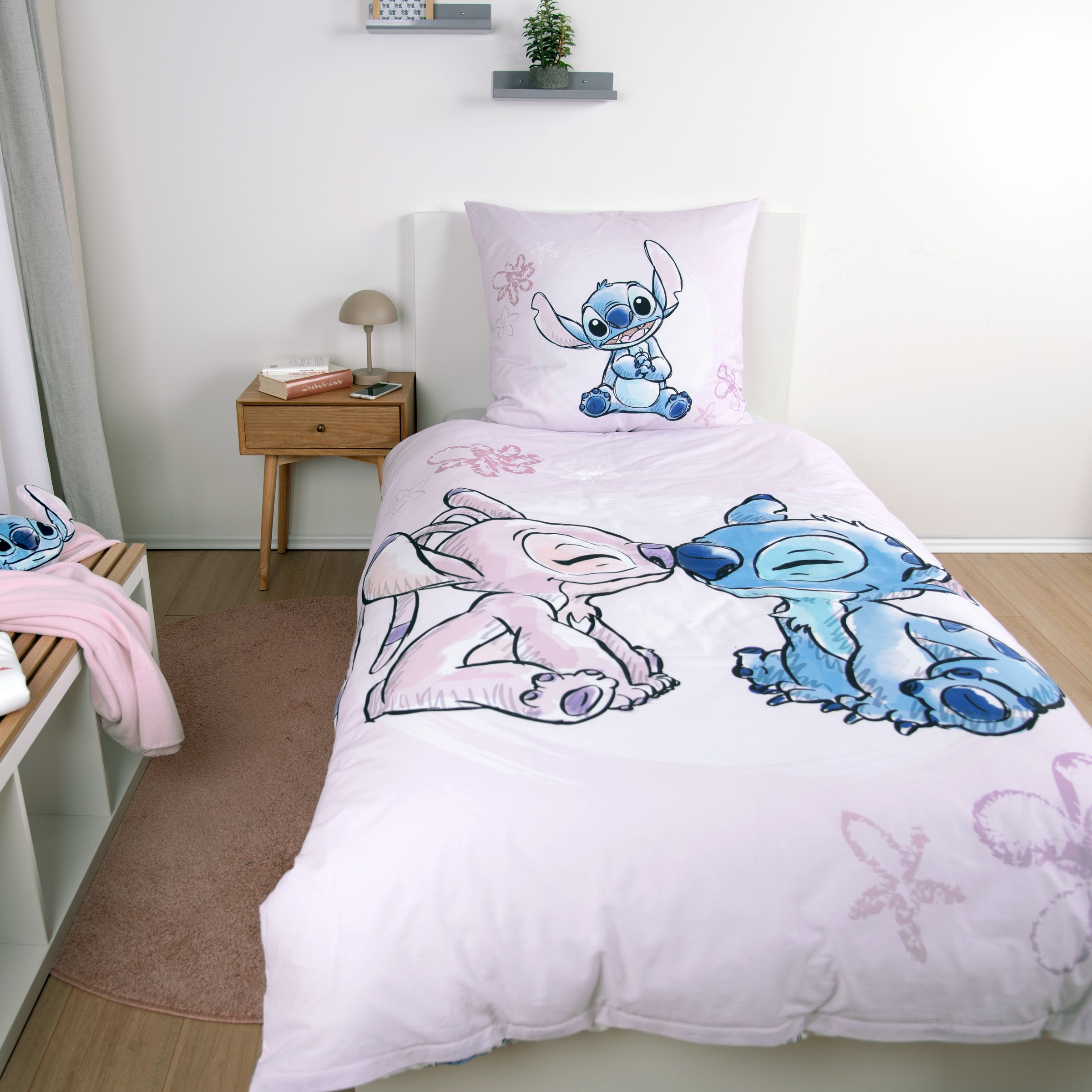 Disney Bettwäsche "Disney Stitch" 2 Stk. Wendebettwäsche günstig online kaufen