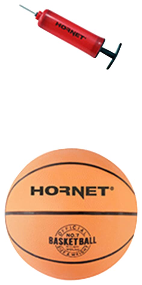 Hornet by Hudora Basketballständer Pumpe), | mobil, 305«, »Hornet Ball 3 St., und BAUR Basketballständer mit bis cm (Set, höhenverstellbar 305
