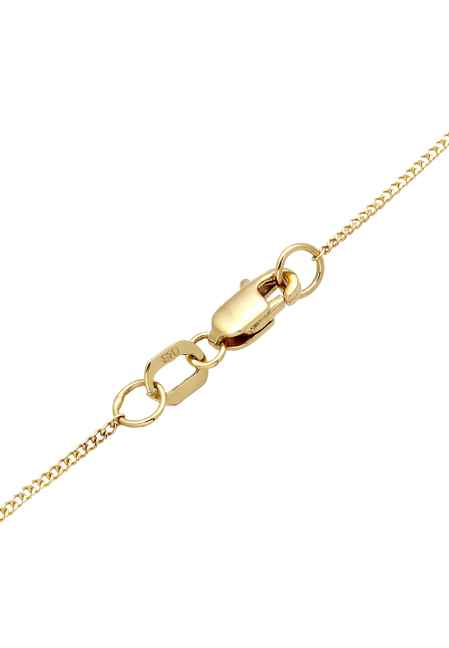 Elli Premium Kette mit Anhänger »Choker Kreis 375 Gelbgold«
