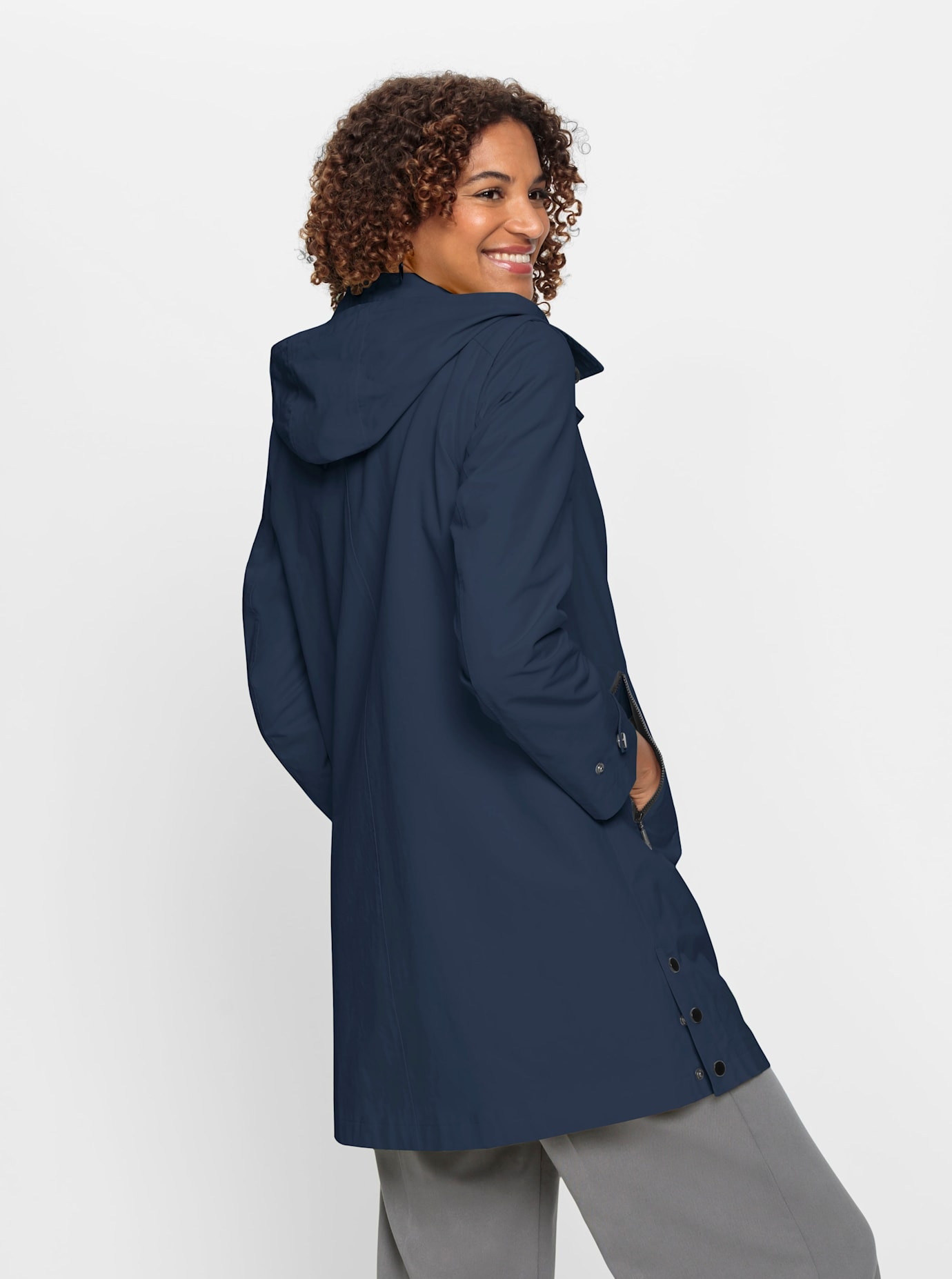Casual Looks Langjacke, mit Kapuze