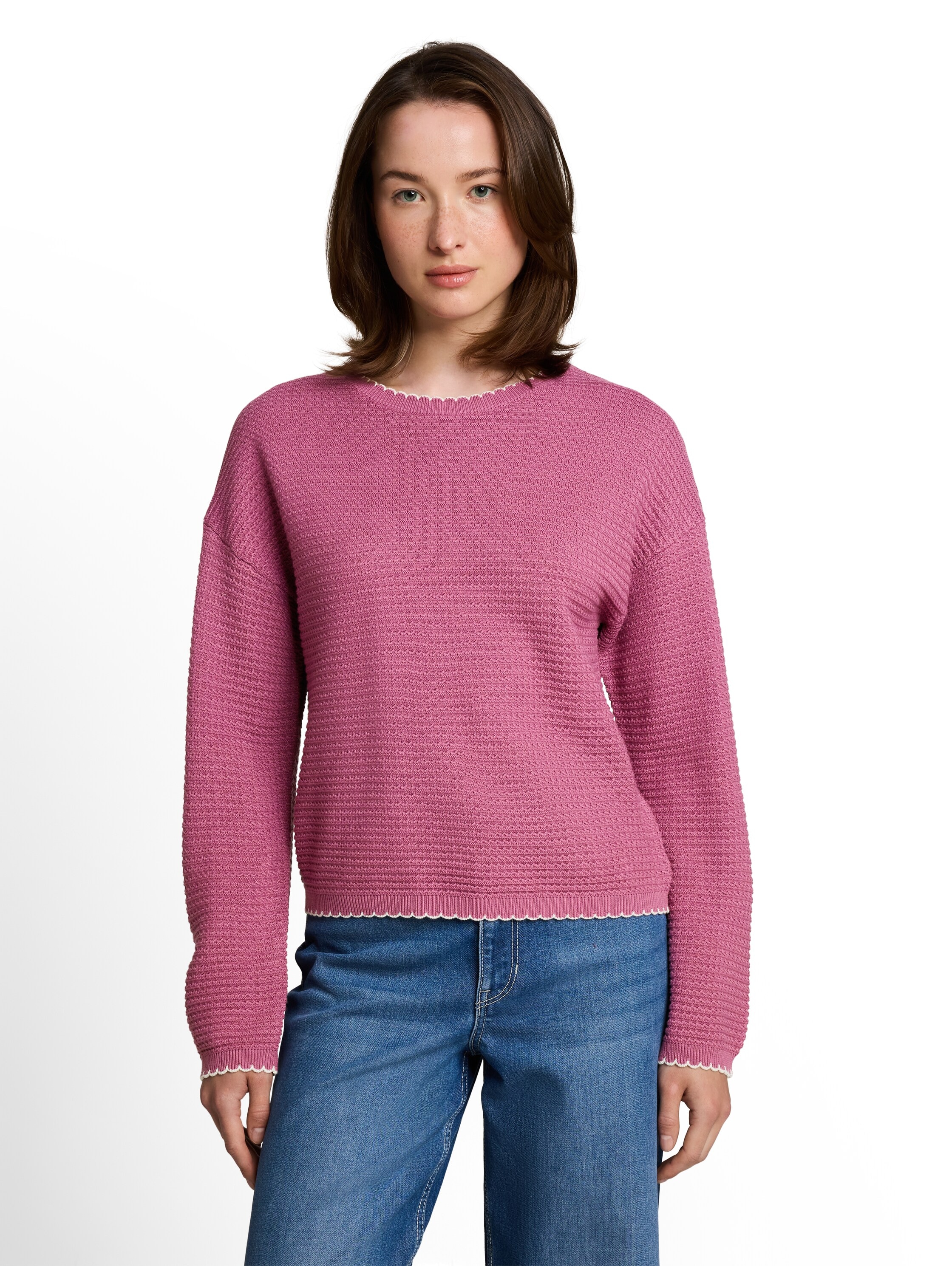 TOM TAILOR Denim V-Ausschnitt-Pullover
