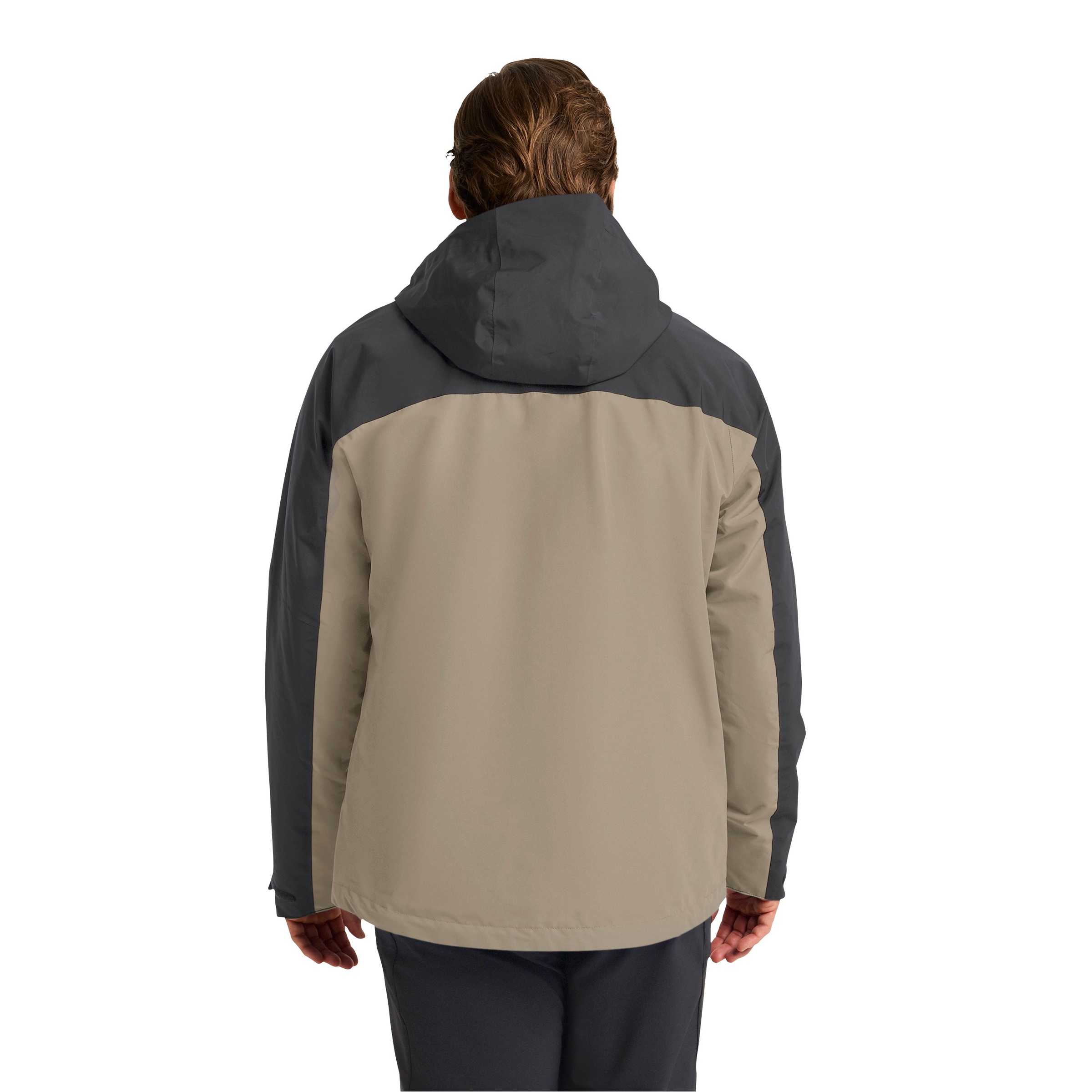 3-in-1-Funktionsjacke JACK WOLFSKIN, Herren, Gr. XXL, linen, Obermaterial: 100% Polyester, normal, Jacken, 3in1, wasserdicht, Übergangsjacke 3