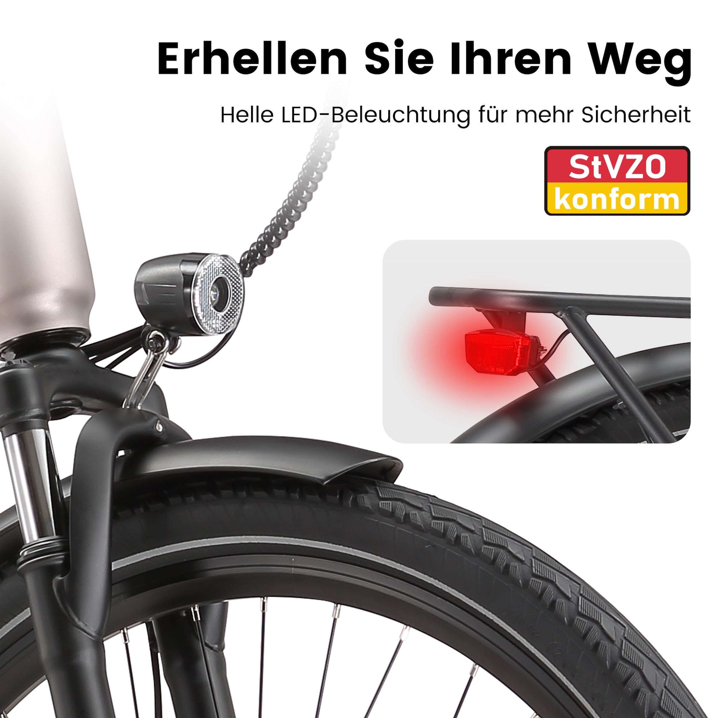 Maxtron »Maxtron Lira 28" City-E-Bike« 7 Gang Shimano Kettenschaltung Heckmotor 250 W (mit integr. Akku), Elektrofahrrad für Alltag und Einkauf
