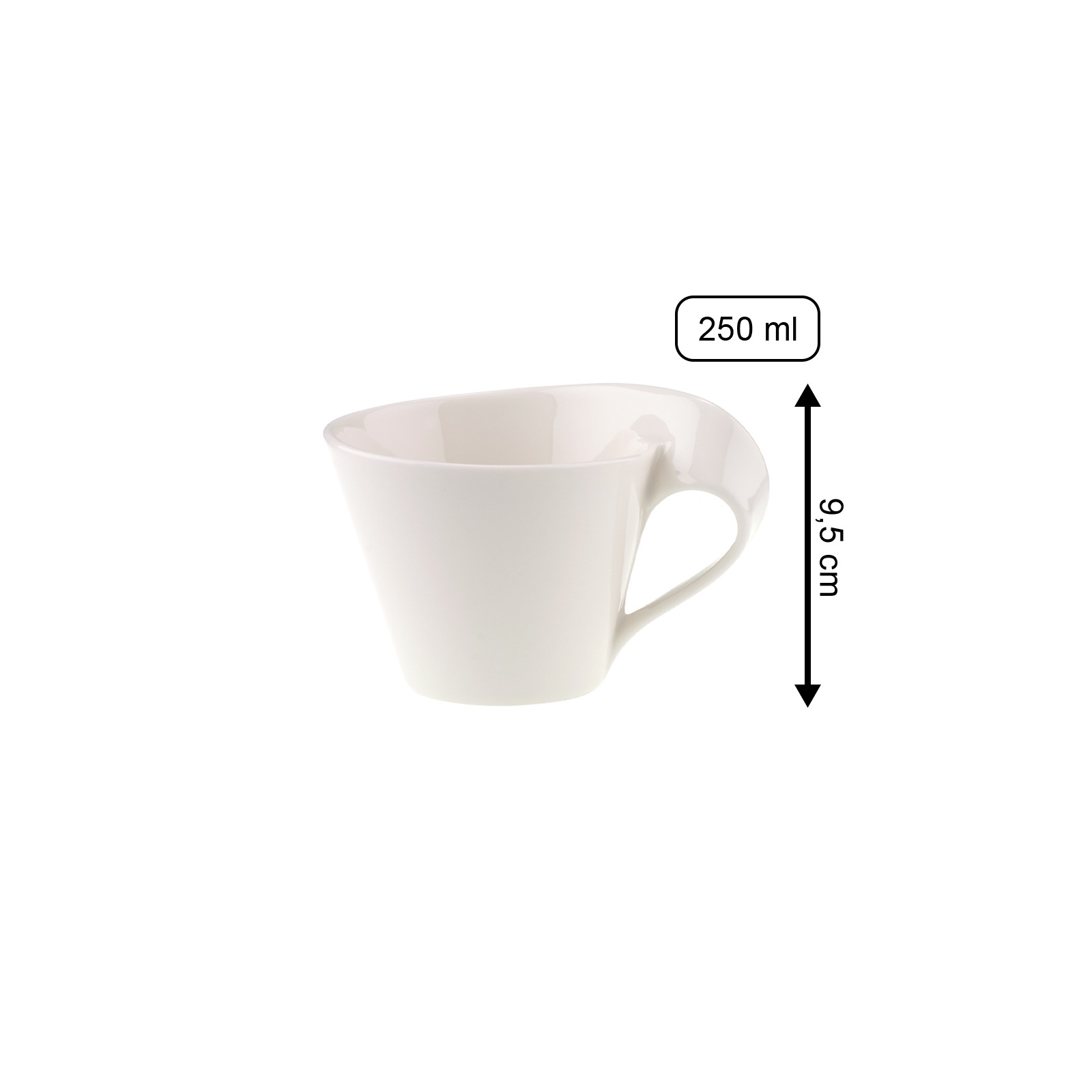 Villeroy & Boch Tasse "Cappuccinotasse NewWave Caffe 250 ml 6er Set weiß" günstig online kaufen