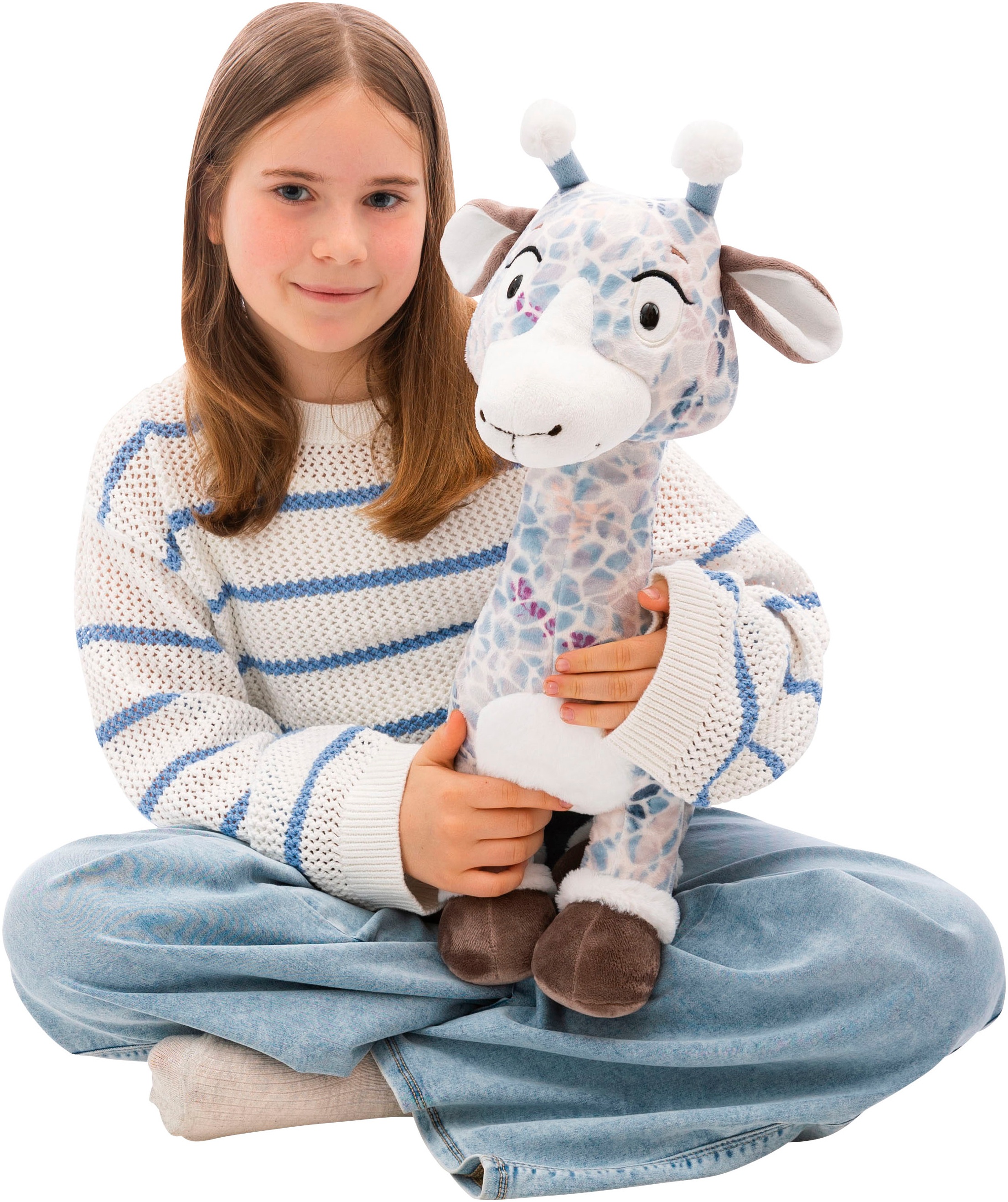 Nici Kuscheltier »Winter, Giraffe Winny Winterfur, 50 cm stehend« sitzend; enthält recyceltes Material
