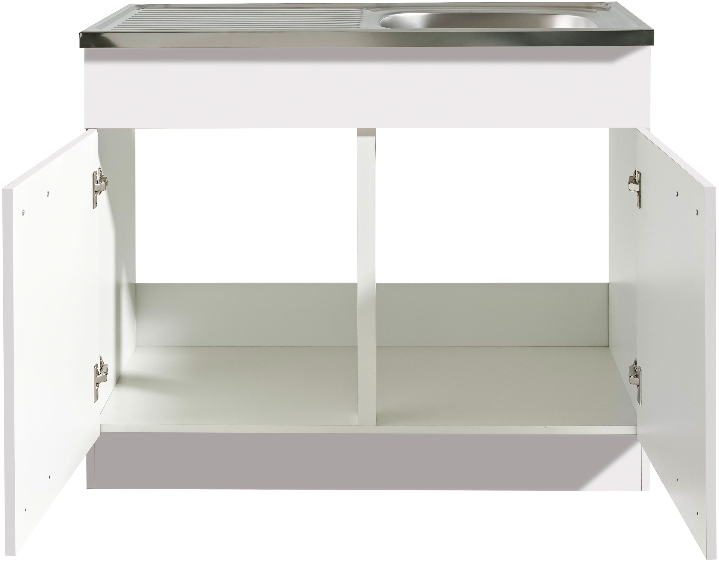 wiho Küchen Spülenschrank »Kiel« 100 cm breit, 50 cm tief, mit Auflagebecken