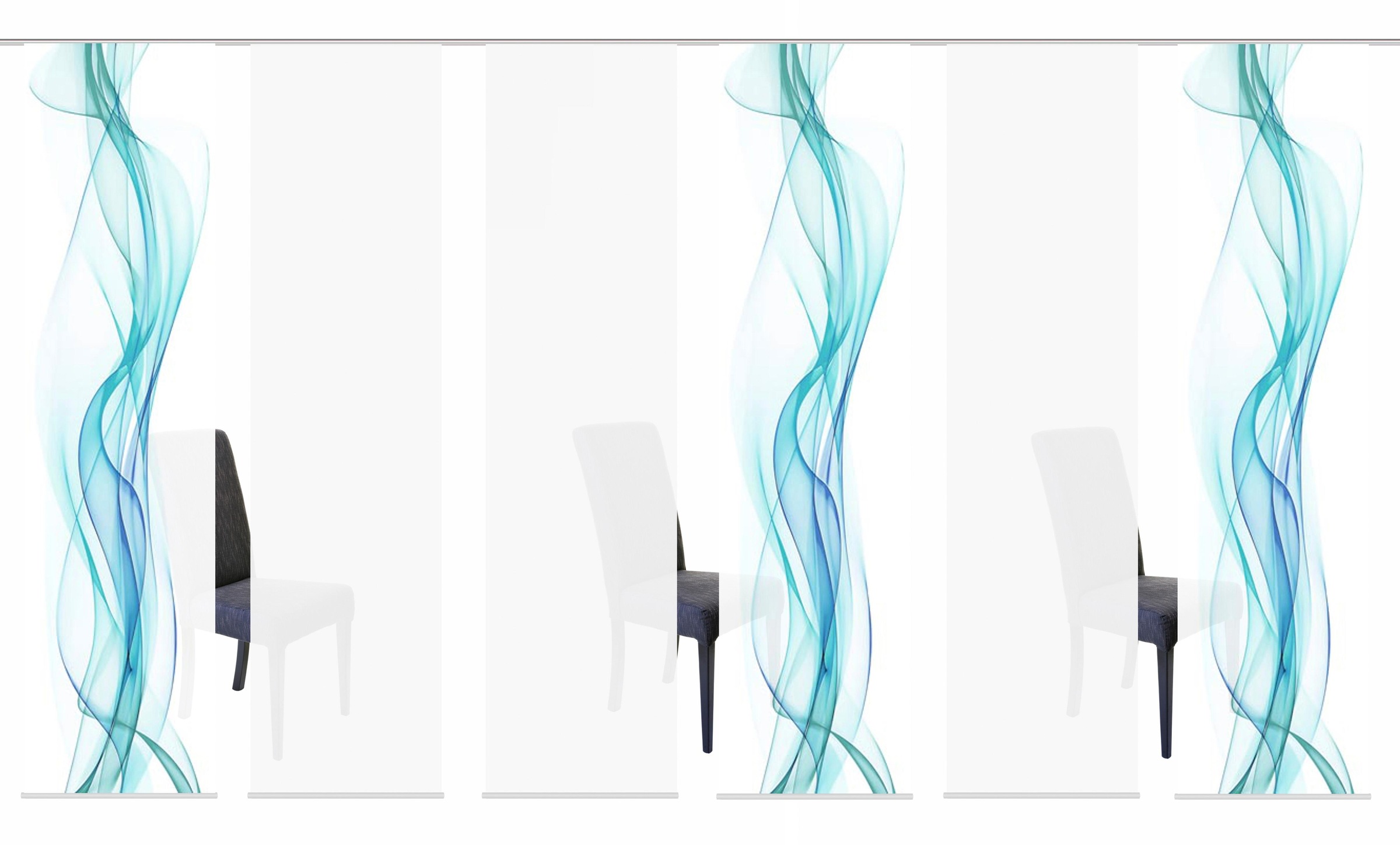 HOME WOHNIDEEN "6ER SET HAZE" Paneelwagen 6 Stk. tlg. HxB: 245x60, Schiebev günstig online kaufen