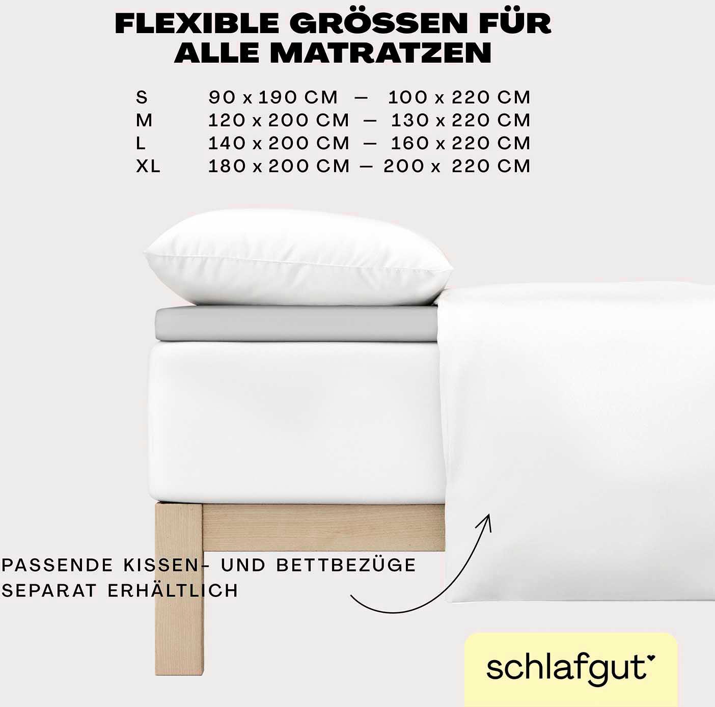 Schlafgut Spannbettlaken »EASY Jersey Elasthan Topper«, MADE IN GREEN by OEKO-TEX®