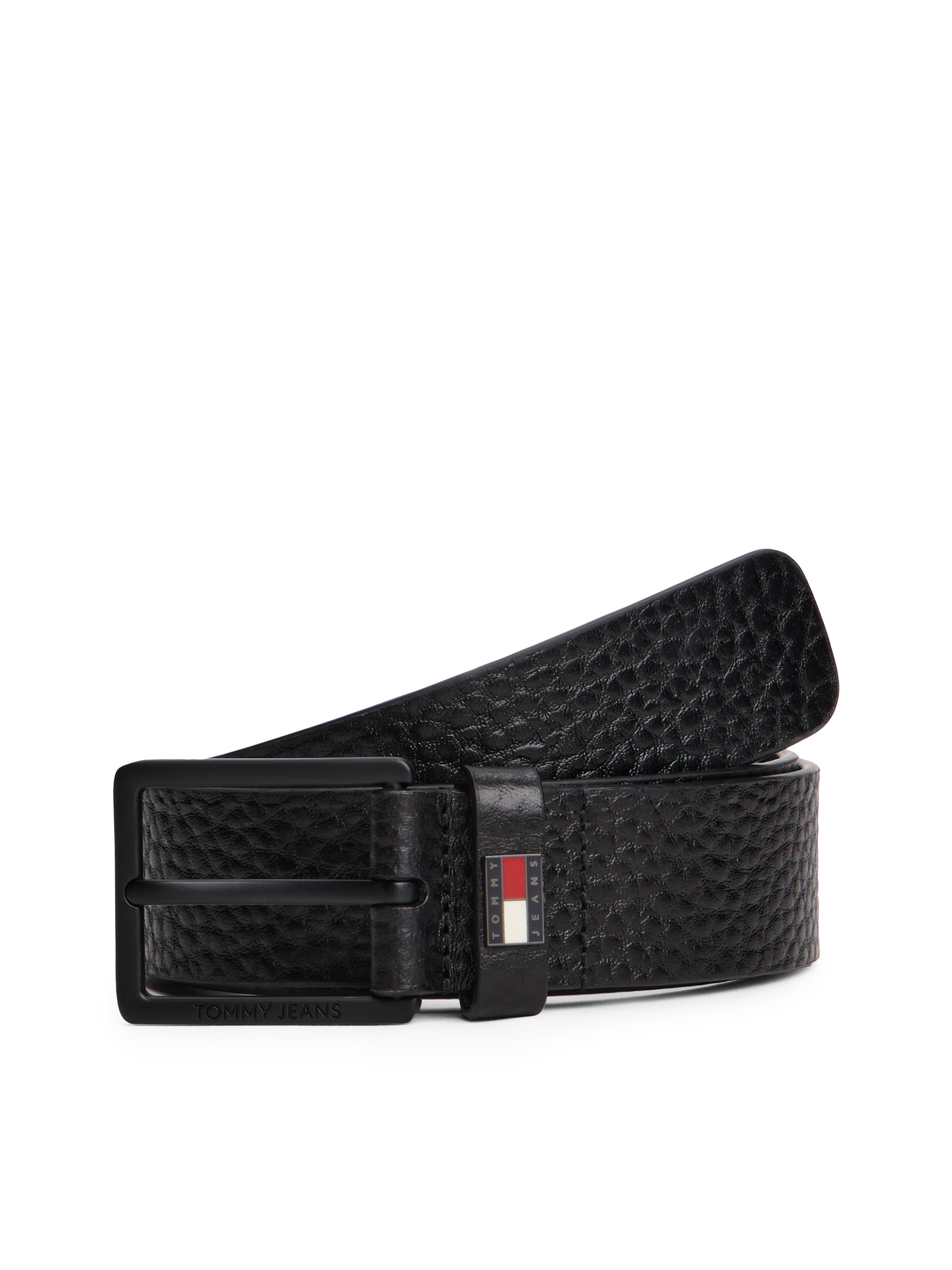 Tommy Jeans Ledergürtel "TJM ELEVATED FLAG LEATHER 3.5 cm breit" Größenvers günstig online kaufen