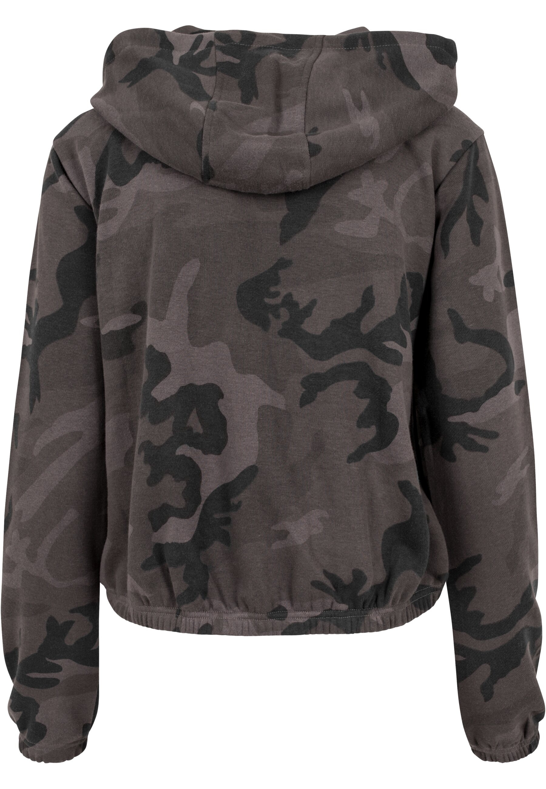 URBAN CLASSICS Rundhalspullover »Urban Classics Damen Ladies Camo Cropped Hoody«, (1 tlg.)