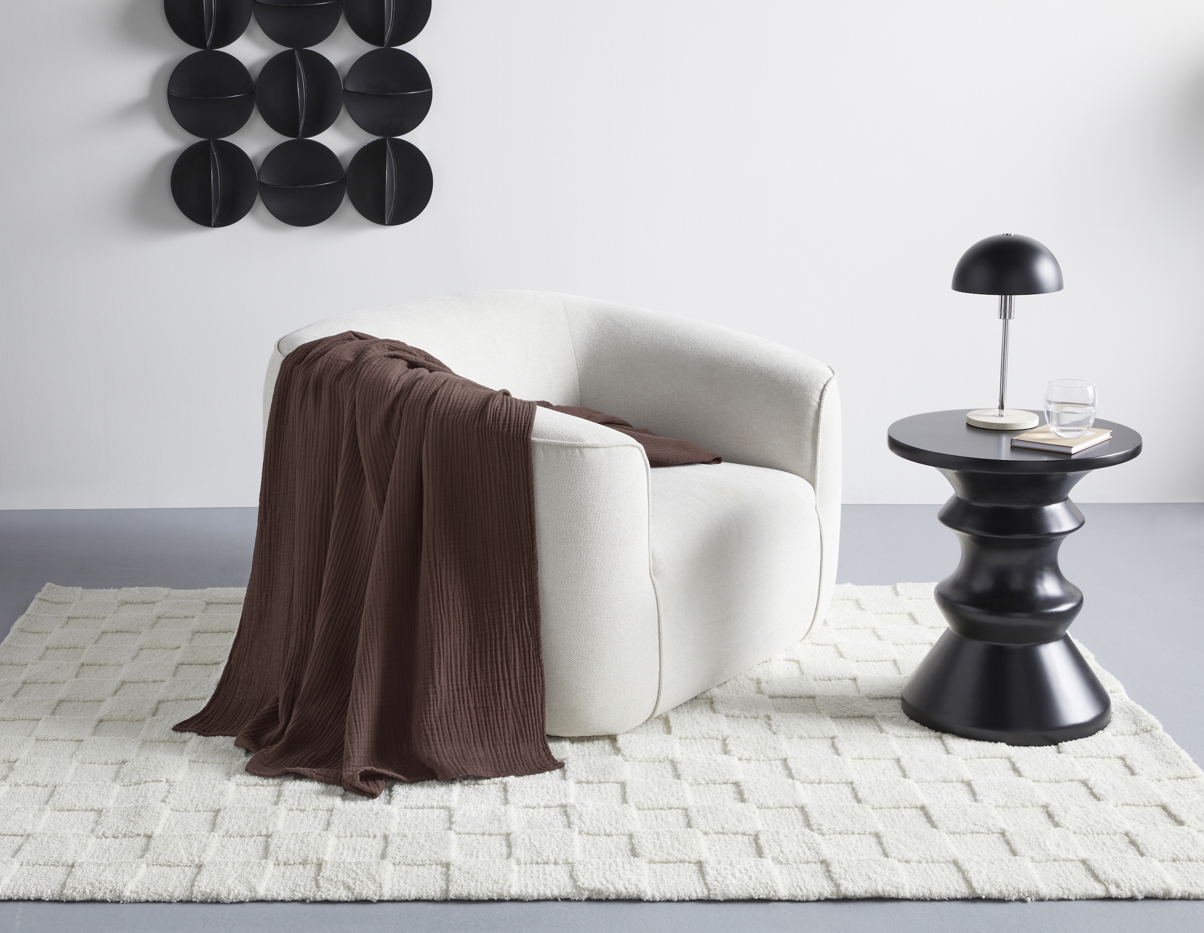 LeGer Home by Lena Gercke Wohndecke »HEVIN«, Tagesdecke im Baumwoll-Crinkle-Effekt, Musselin, Kuscheldecke